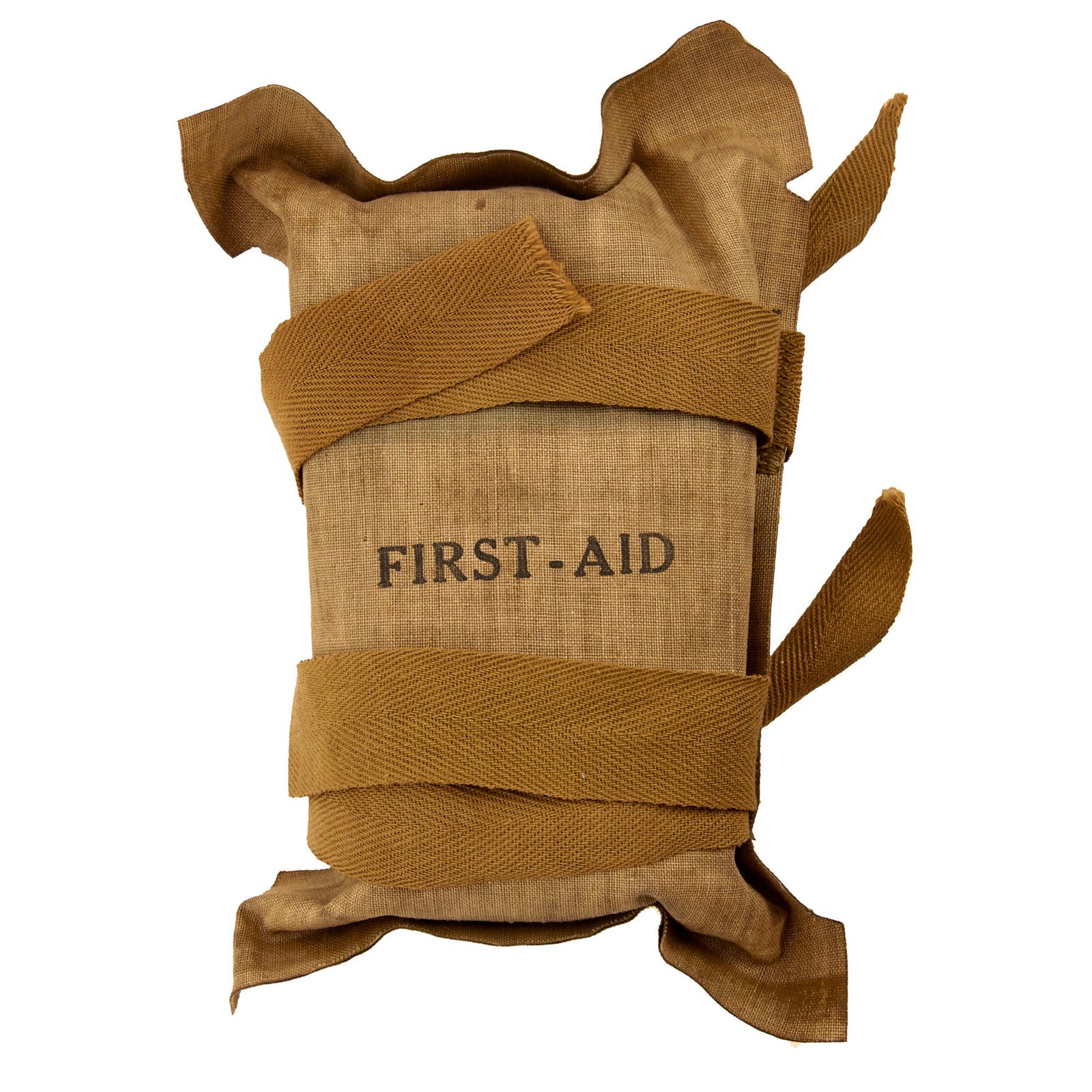 Buy Original U.S. WWII Paratrooper Medical Bandage 2nd Pattern First Aid Packet | Original Firearms Antique For Sale