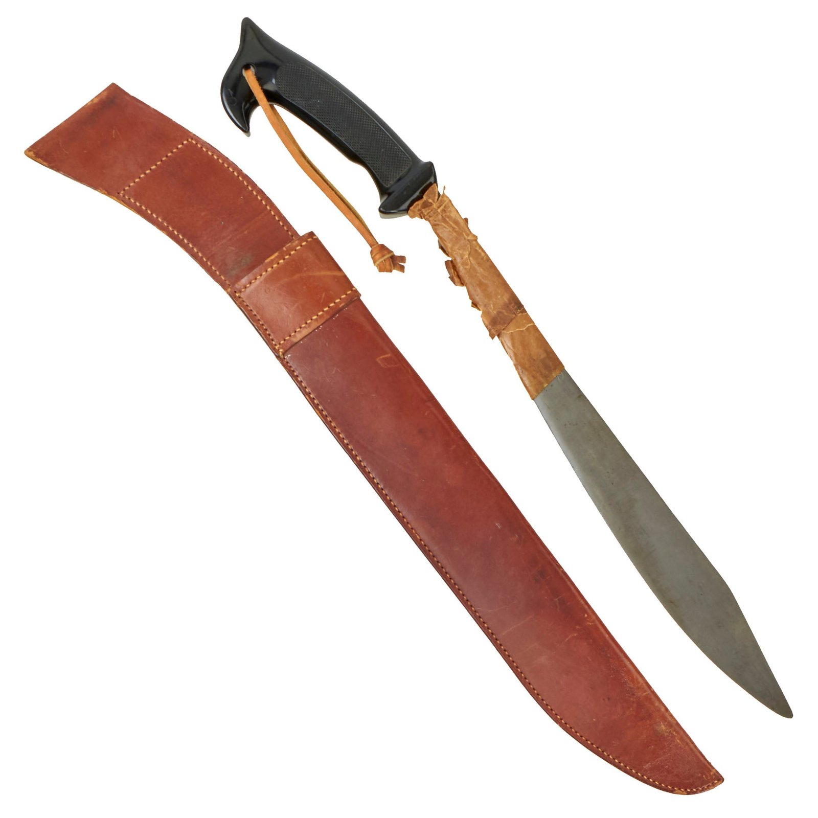 Buy Original WWII U.S. OSS Philippine Guerilla Machete with Original Leather Sheath | Original Firearms Antique For Sale