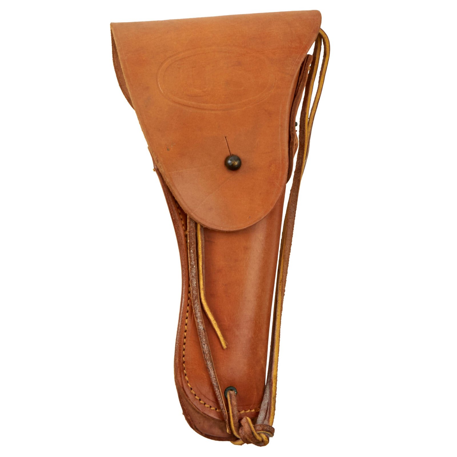 Buy Original U.S. WWII M1916 .45 Colt 1911 Leather Holster by Enger-Kress with Leg Tie-Down - Excellent | Original Firearms Antique For Sale
