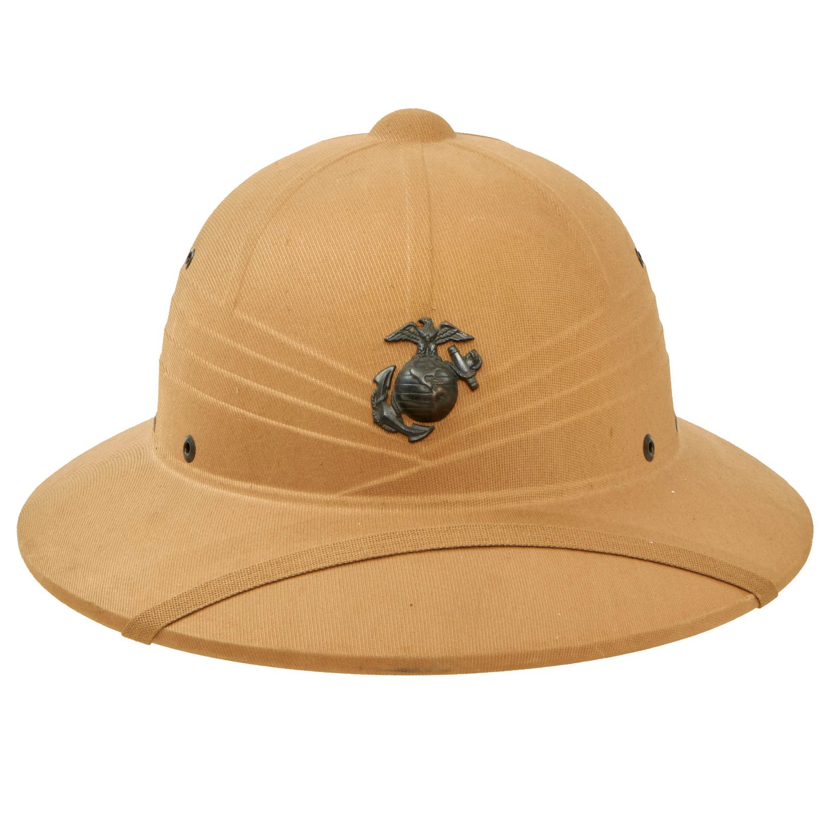 Buy Original U.S. WWII USMC Pressed Fiber Sun Helmet by Hawley Products Co Dated 1944 | Original Firearms Antique For Sale