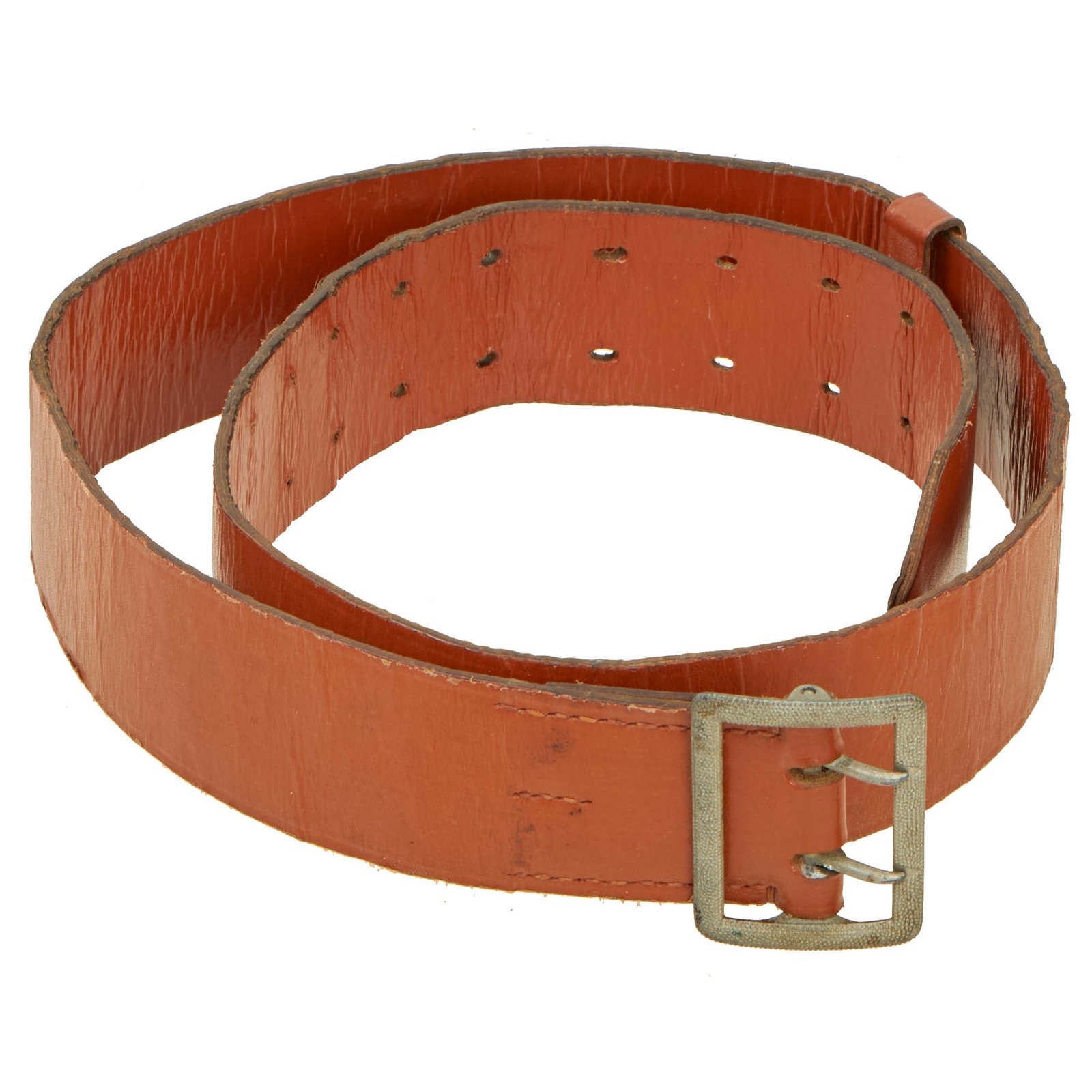 Buy Original German WWII Army Heer Officers 50mm Brown Preßstoff Faux Leather Open Claw Buckle Belt | Original Firearms Antique For Sale
