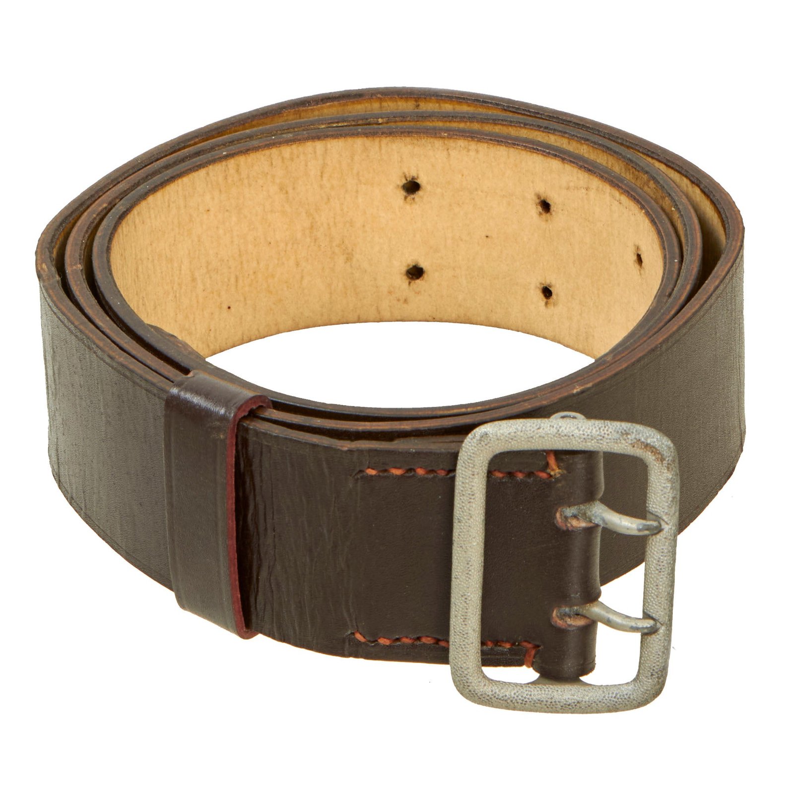 Buy Original German WWII Army Heer Officers 45mm Preßstoff Faux Leather Open Claw Buckle Belt - RZM L2/1/40 | Original Firearms Antique For Sale