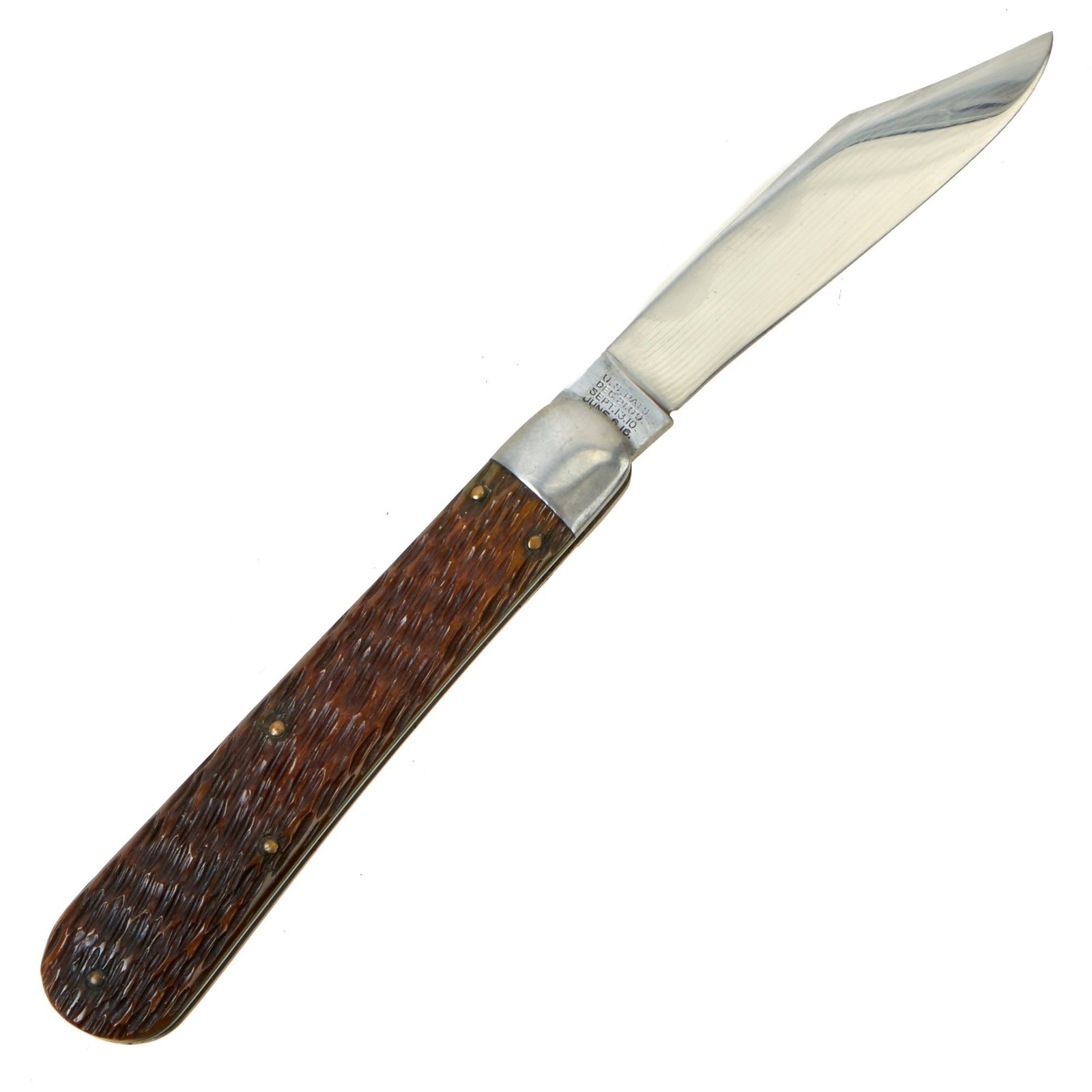 Buy Original U.S. WWII Airborne Schrade Large M2 No.1 Knife with "Jigged Bone" Handle | Original Firearms Antique For Sale