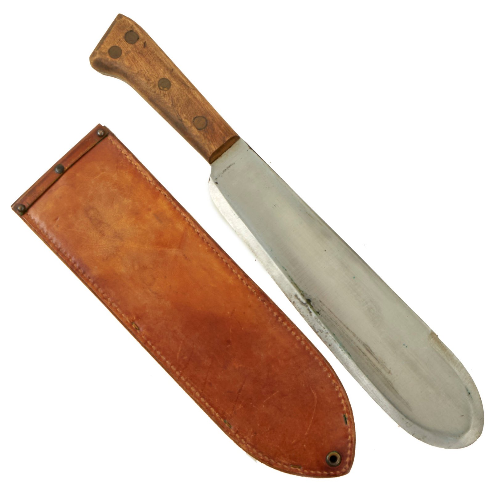 Buy Original U.S. WWII USMC Medical Corpsman Bolo Knife by Village Blacksmith with BOYT 1945 Scabbard | Original Firearms Antique For Sale