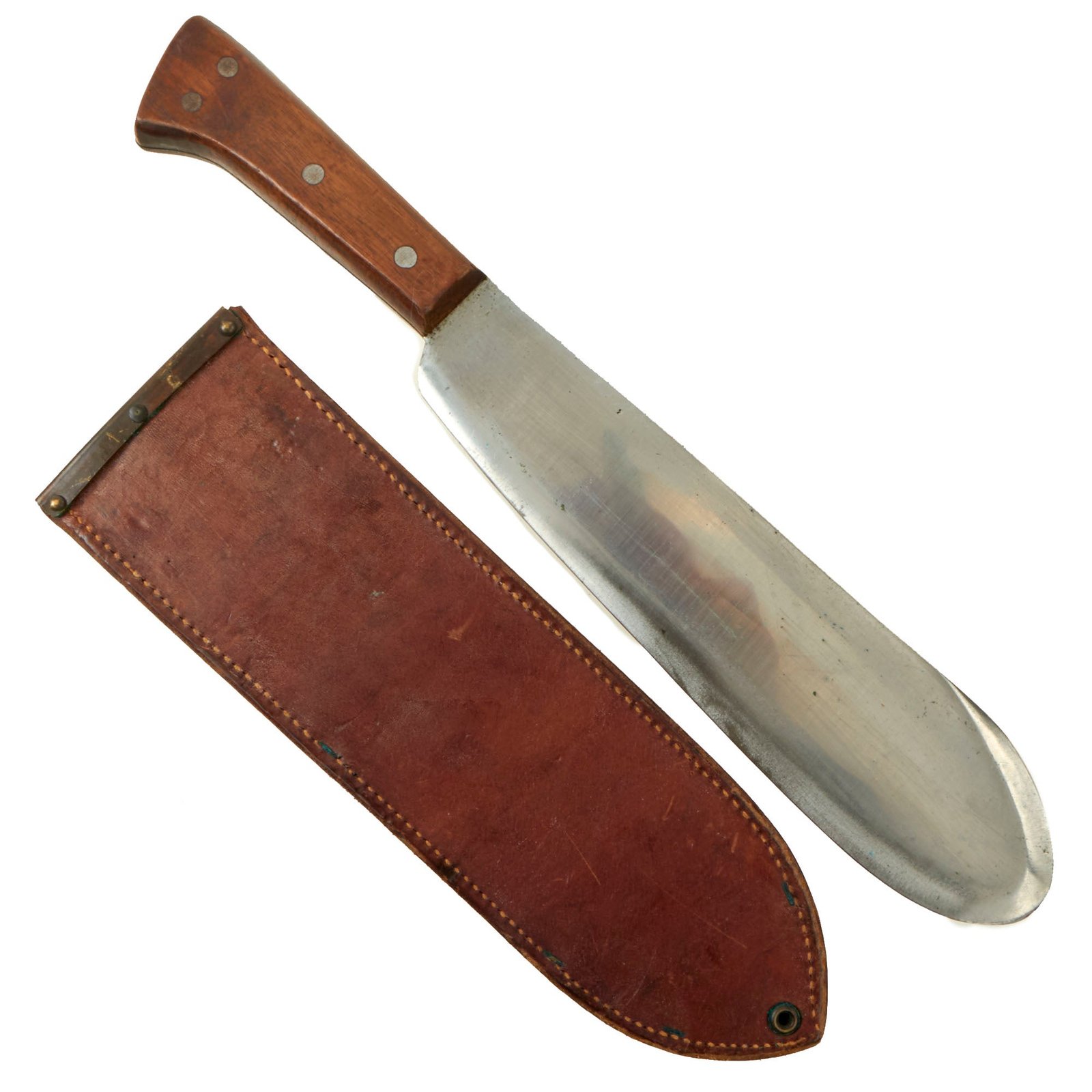 Buy Original U.S. WWII USMC Medical Corpsman Bolo Knife by Clyde Cutlery with BOYT 1944 Scabbard | Original Firearms Antique For Sale