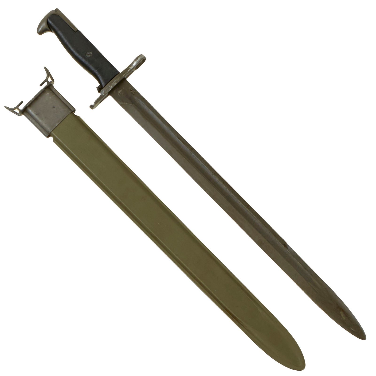 Buy Original U.S. WWII M1942 Garand 16" Bayonet by Union Fork & Hoe with M3 Scabbard - dated 1942 | Original Firearms Antique For Sale