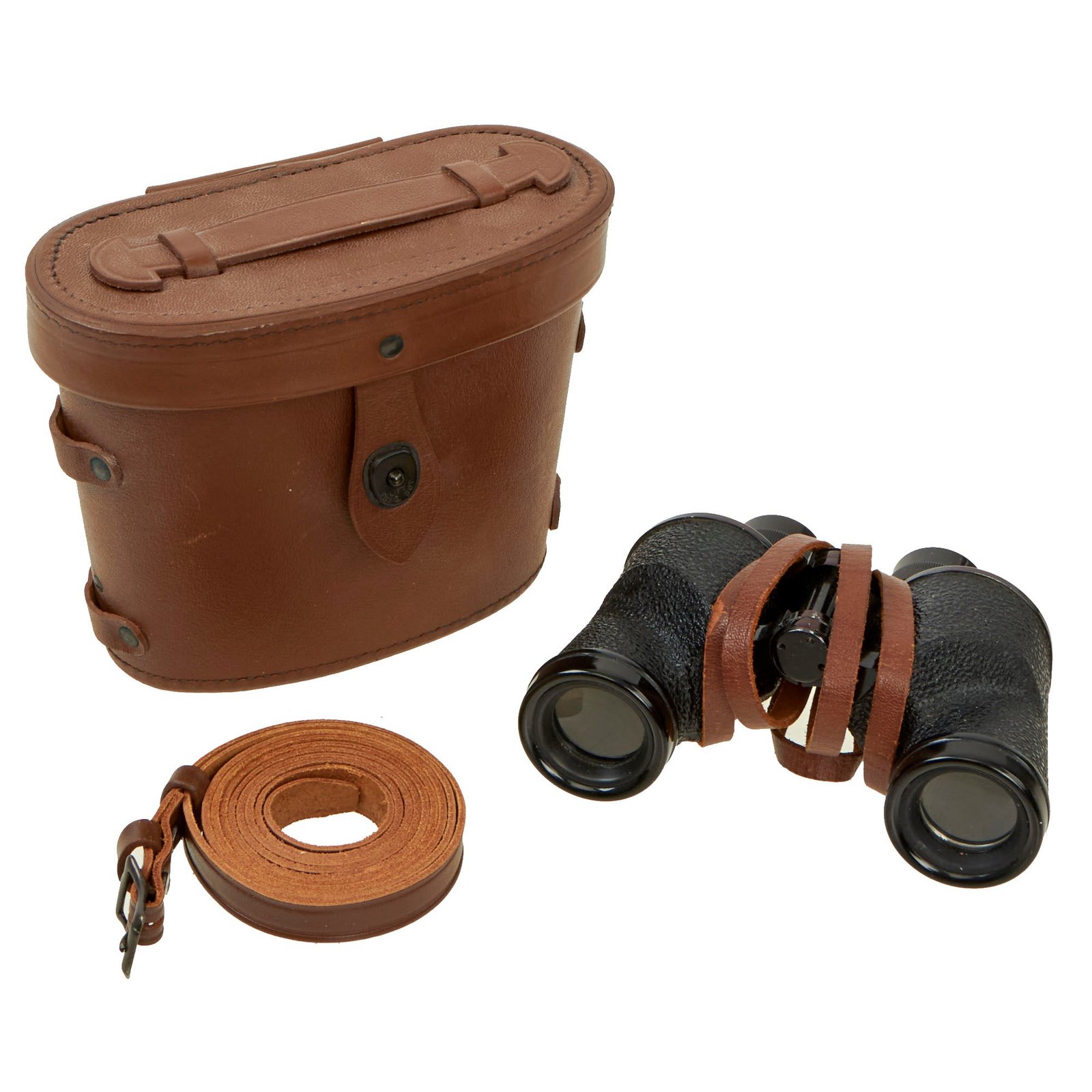Buy Original U.S. WWII Unissued Condition M6 6x30 Binoculars by Universal Camera Corp. with M17 Leather Case - Dated 1942 | Original Firearms Antique For Sale