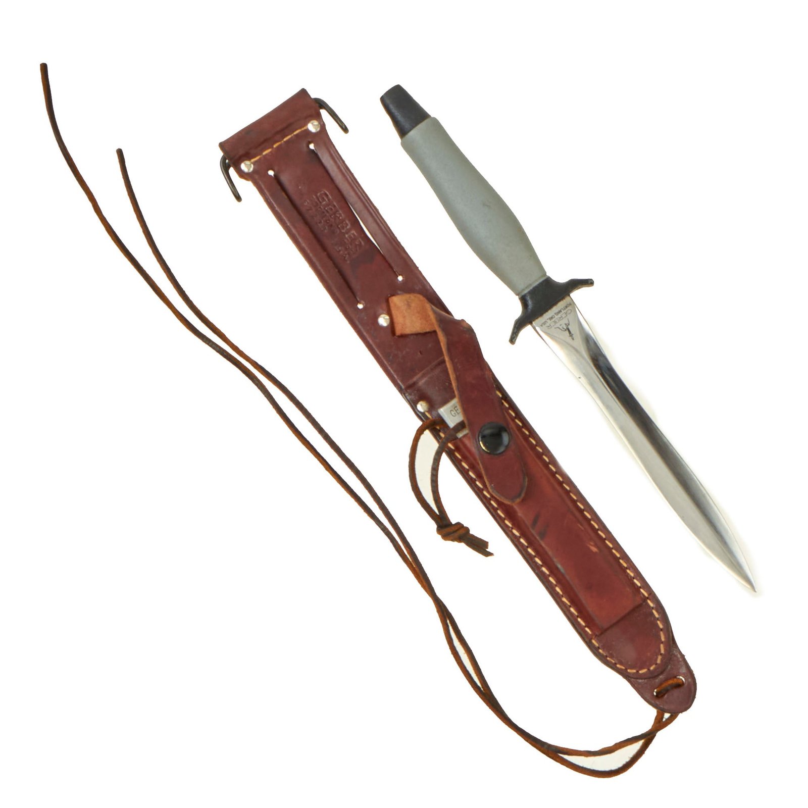 Buy Original U.S. Vietnam War Gerber MkII “Narrow Wasp” Fighting Survival Knife with Scabbard - Serial 009420 Made in 1968 | Original Firearms Antique For Sale