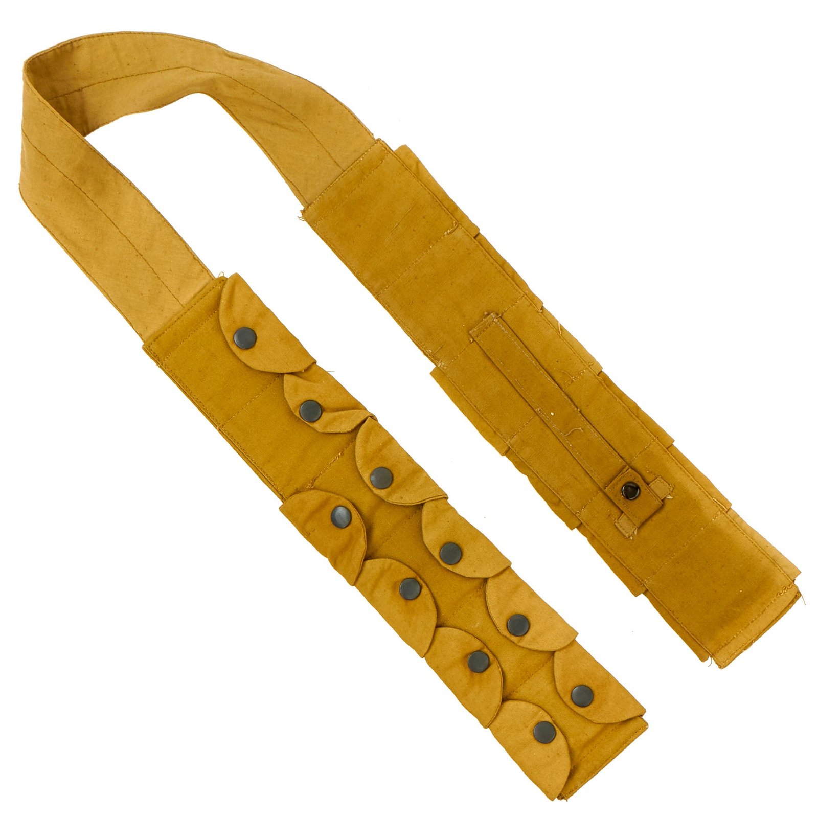 Buy Original Rare German WWII Luftwaffe Tan Fallschirmjäger Paratrooper Ammo Bandolier - RBNr. Marked | Original Firearms Antique For Sale