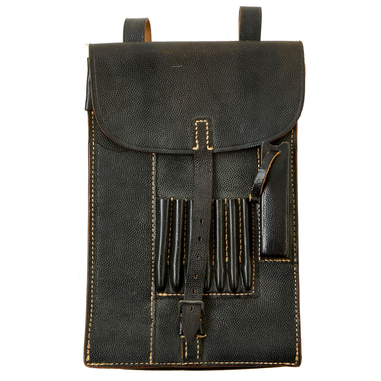 Buy Original German WWII Unissued Melde Kartentasche M35 Leather Dispatch/Map Case - RBNr. Marked | Original Firearms Antique For Sale