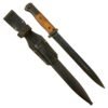 Buy Original German WWII 98k 1937 dated Bayonet by Carl Eickhorn with Scabbard & Frog - Matching Serial 6344 h | Original Firearms Antique For Sale