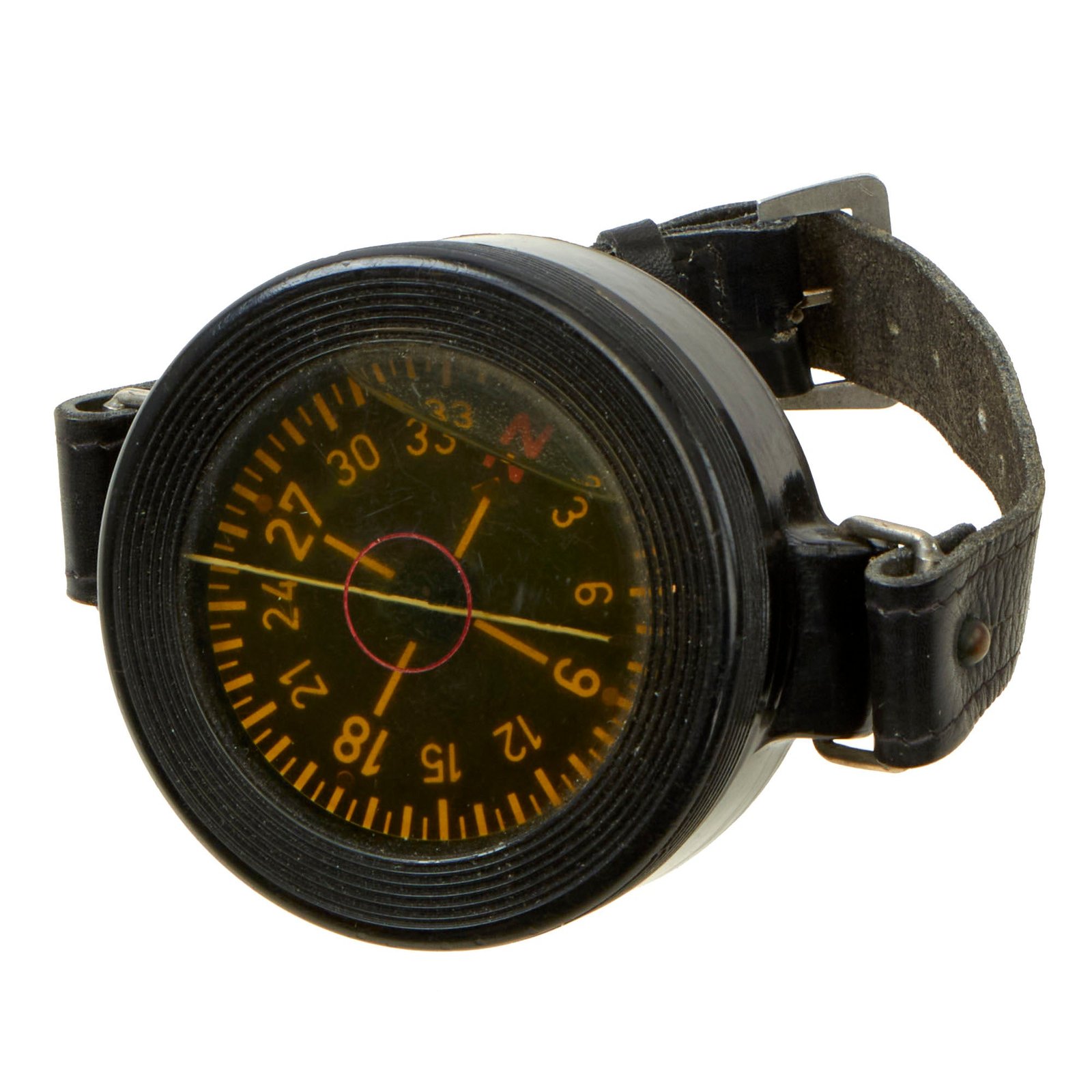 Buy Original German WWII Luftwaffe Aviator Early Model AK 39 Wrist Compass with Armband | Original Firearms Antique For Sale