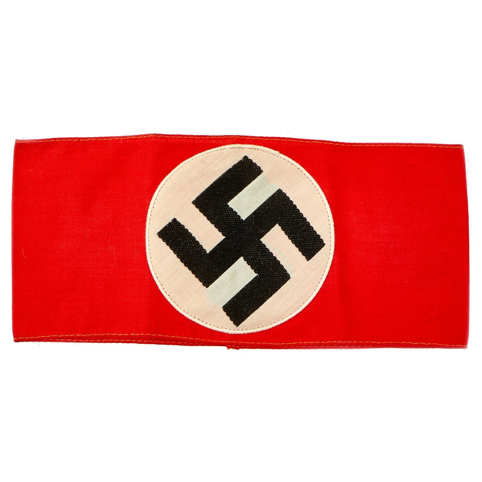 Buy Original German WWII NSDAP Multi-piece Cotton Armband with Embroidered Insignia - Unissued | Original Firearms Antique For Sale