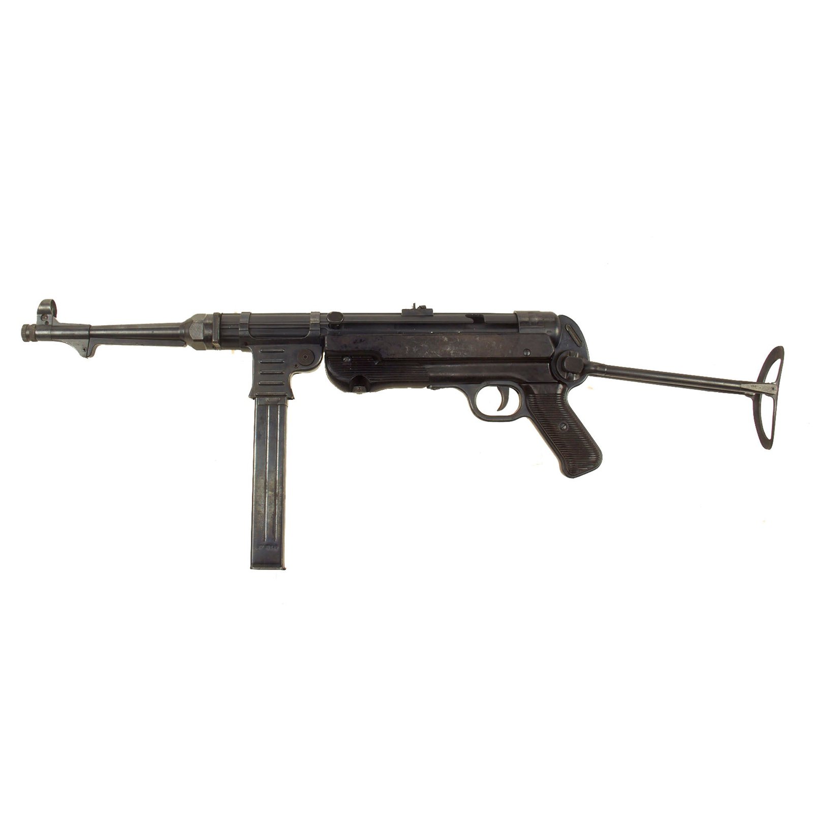 Buy Original German WWII 1943 Dated MP 40 Display Gun by ERMA with Live Barrel & Magazine - Maschinenpistole 40 | Original Firearms Antique For Sale