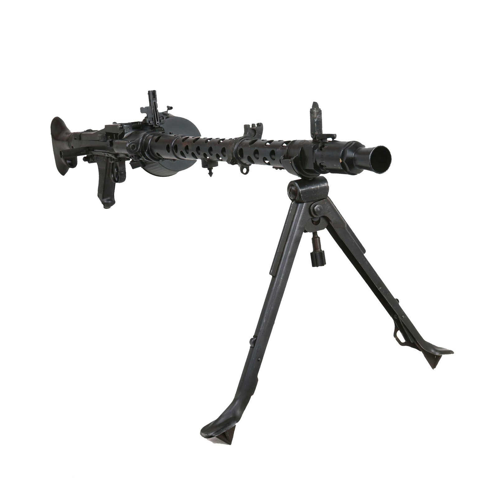 Buy Original German WWII Early MG 34 Display Machine Gun by Gustloff-Werke with Bakelite Butt Stock & Belt Carrier - Dated 1941 | Original Firearms Antique For Sale