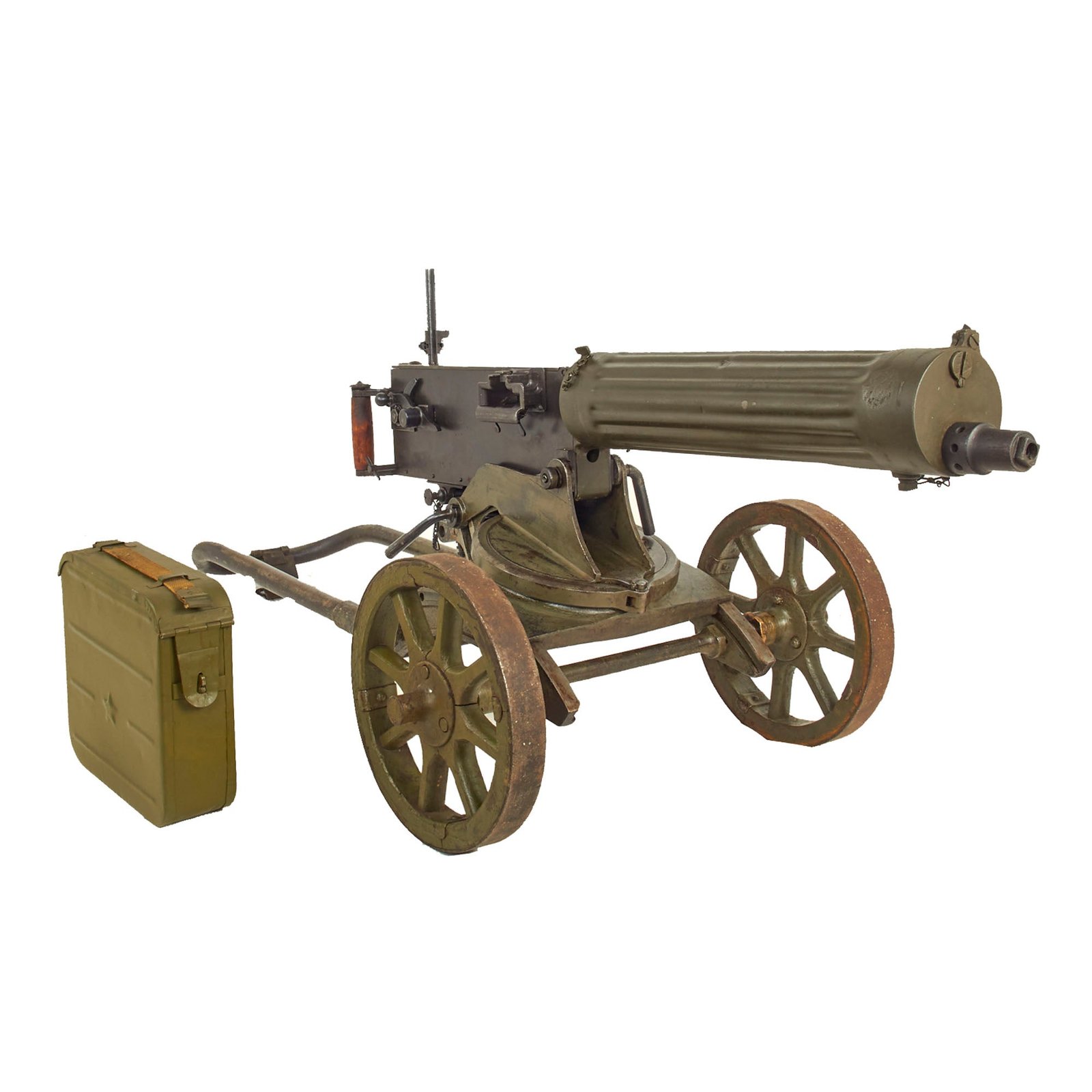 Buy Original Soviet Russian WWII Maxim M1910 Fluted Display Machine Gun with Sokolov Mount & Accessories - dated 1929 | Original Firearms Antique For Sale