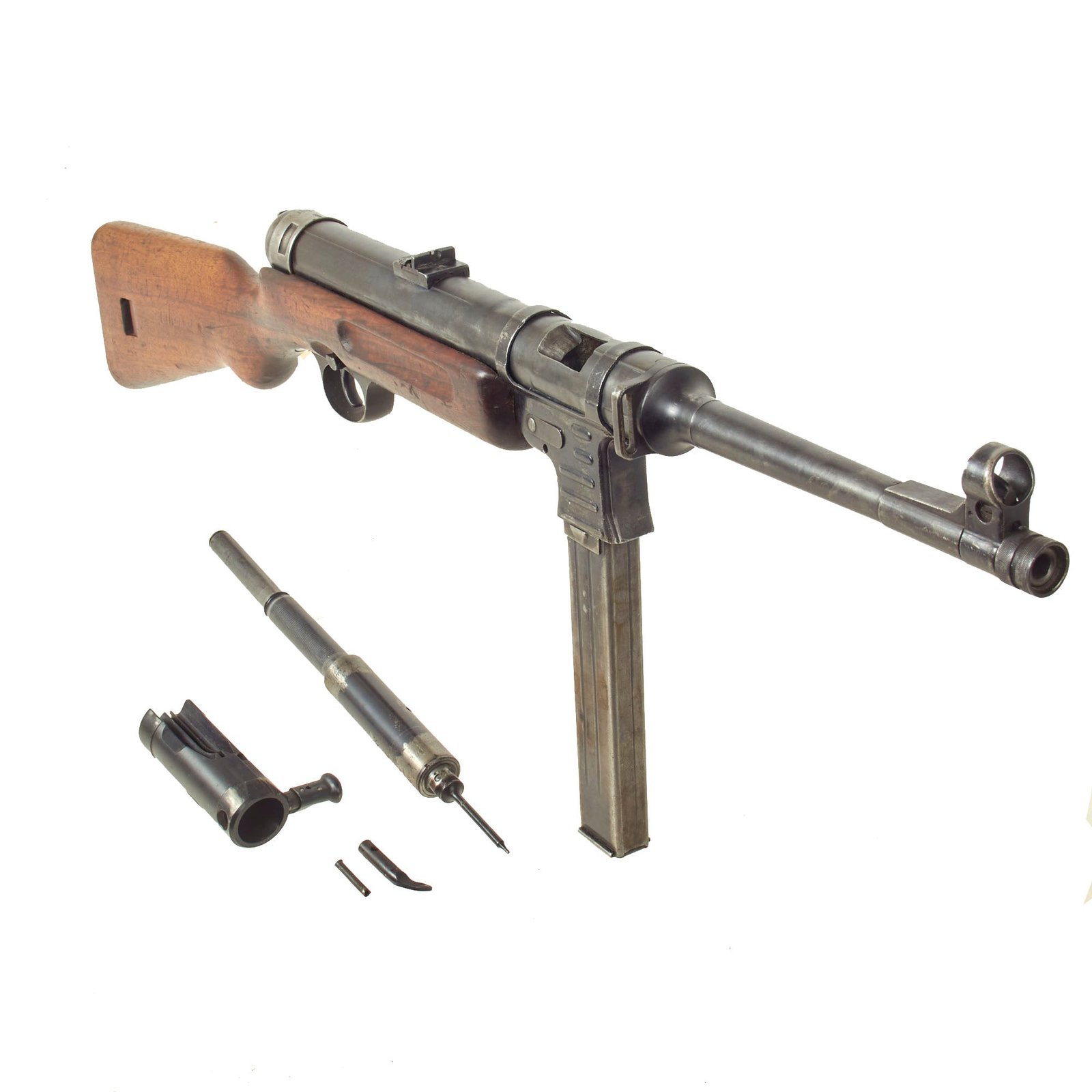 Buy Original Rare German WWII MP 41 Display Submachine Gun Serial 6540 with Magazine & Internals - MP41 Schmeisser | Original Firearms Antique For Sale