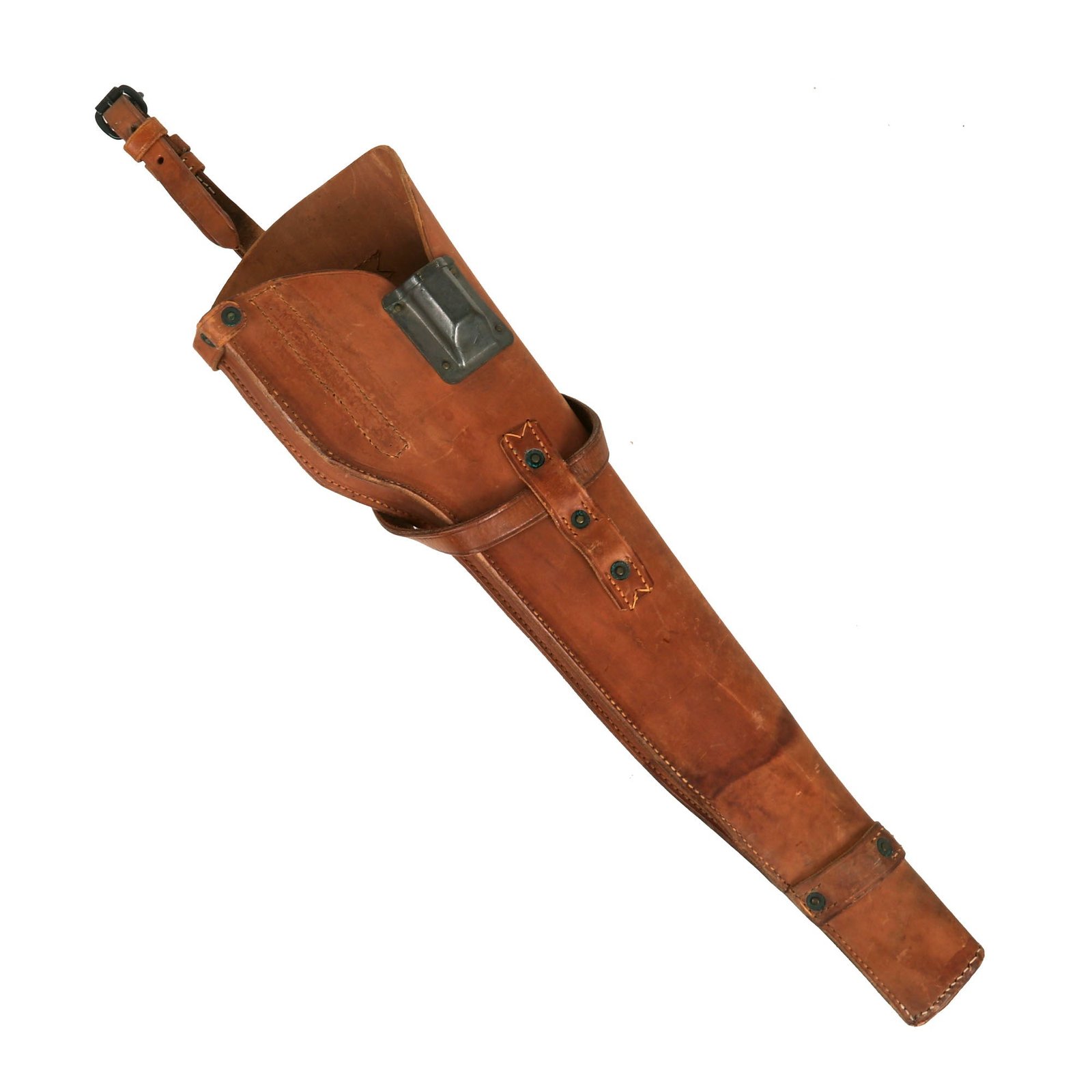 Buy Original U.S. WWII M1 Carbine Leather Scabbard byJeffersonville Quartermaster Depot - Dated 1944 | Original Firearms Antique For Sale