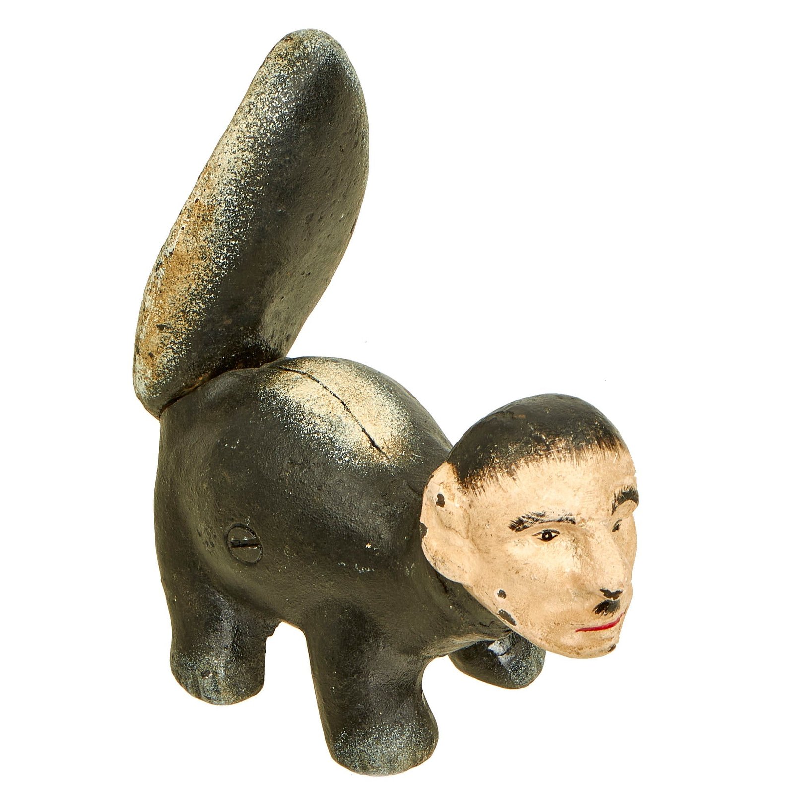 Buy Original U.S. WWII American Anti-German Multi-piece Cast Iron “Der Phew-Ur” Skunk Caricature | Original Firearms Antique For Sale