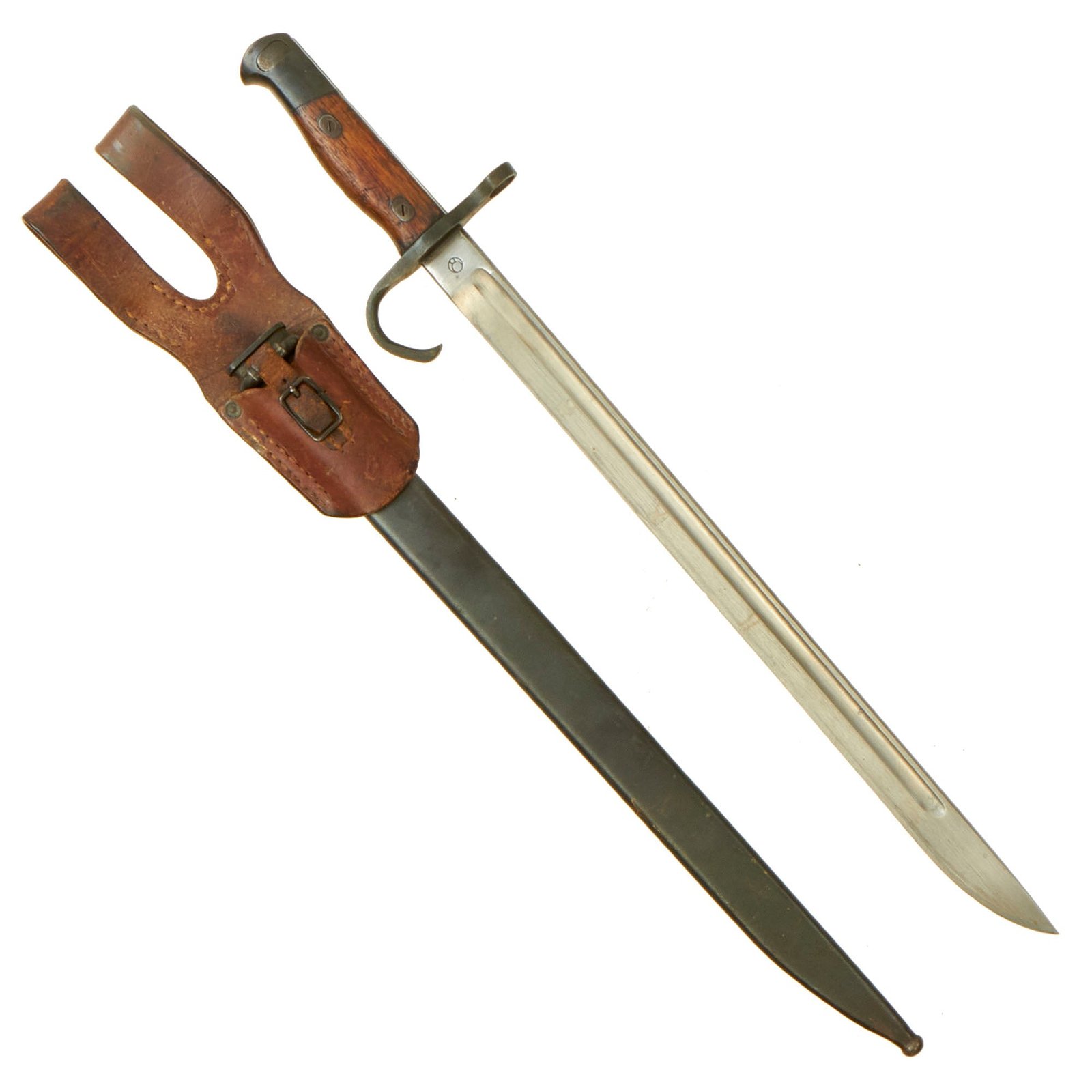 Buy Original Japanese Pre-WWII Arisaka Type 30 Bayonet by Nagoya Arsenal with Scabbard & Frog | Original Firearms Antique For Sale