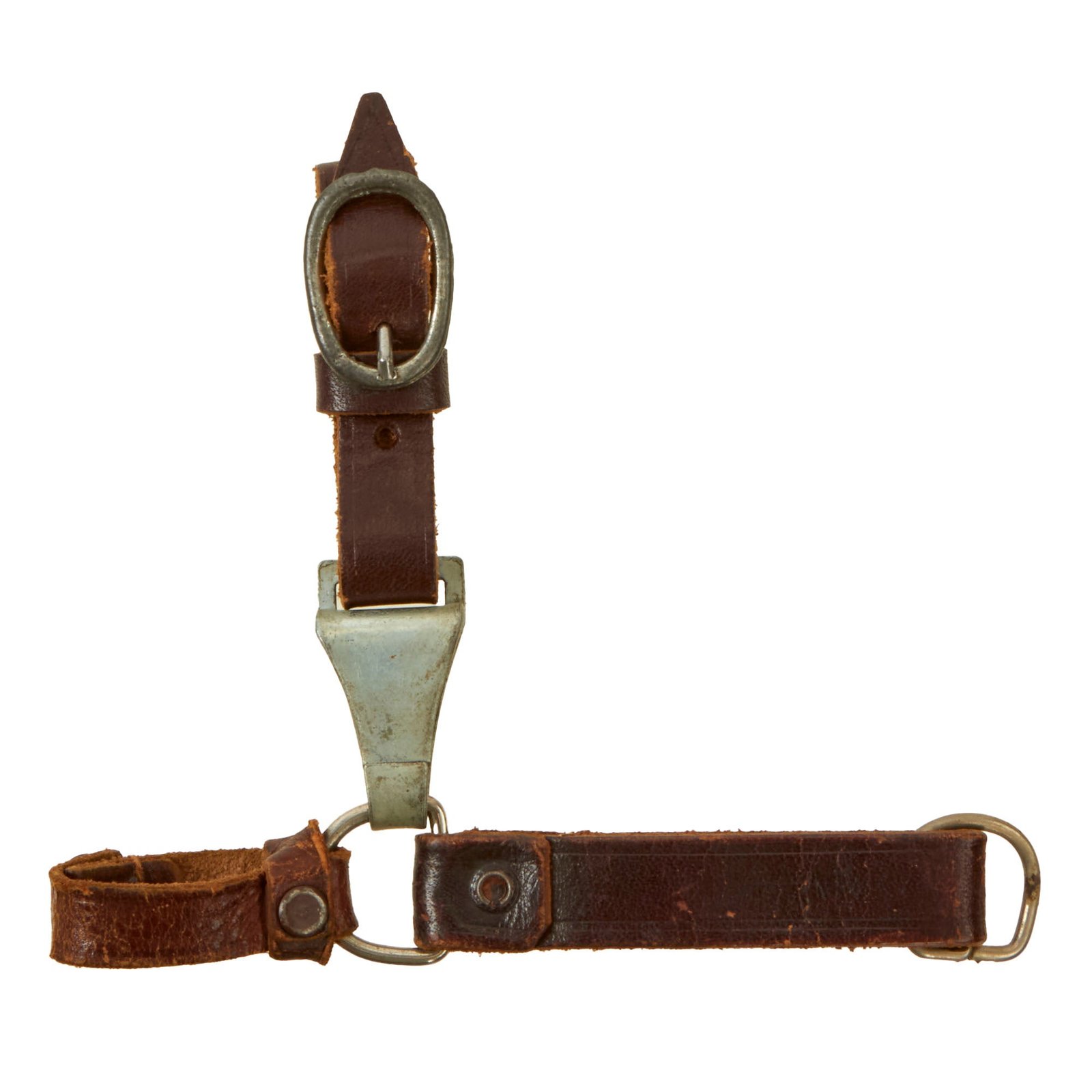 Buy Original German WWII SA Dagger Three Piece Brown Leather Hanger with Clip by Overhoff & Cie. | Original Firearms Antique For Sale