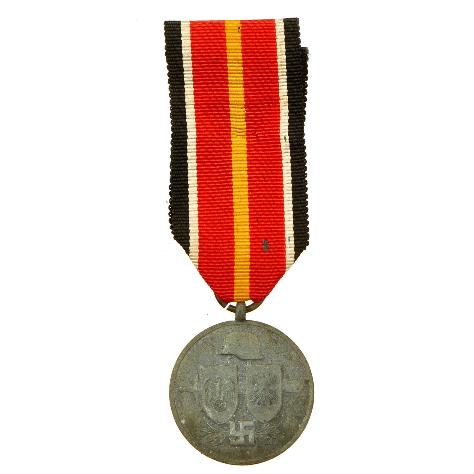 Buy Original German WWII Spanish Volunteer Blue Division Medal by Deschler & Sohn with Ribbon | Original Firearms Antique For Sale