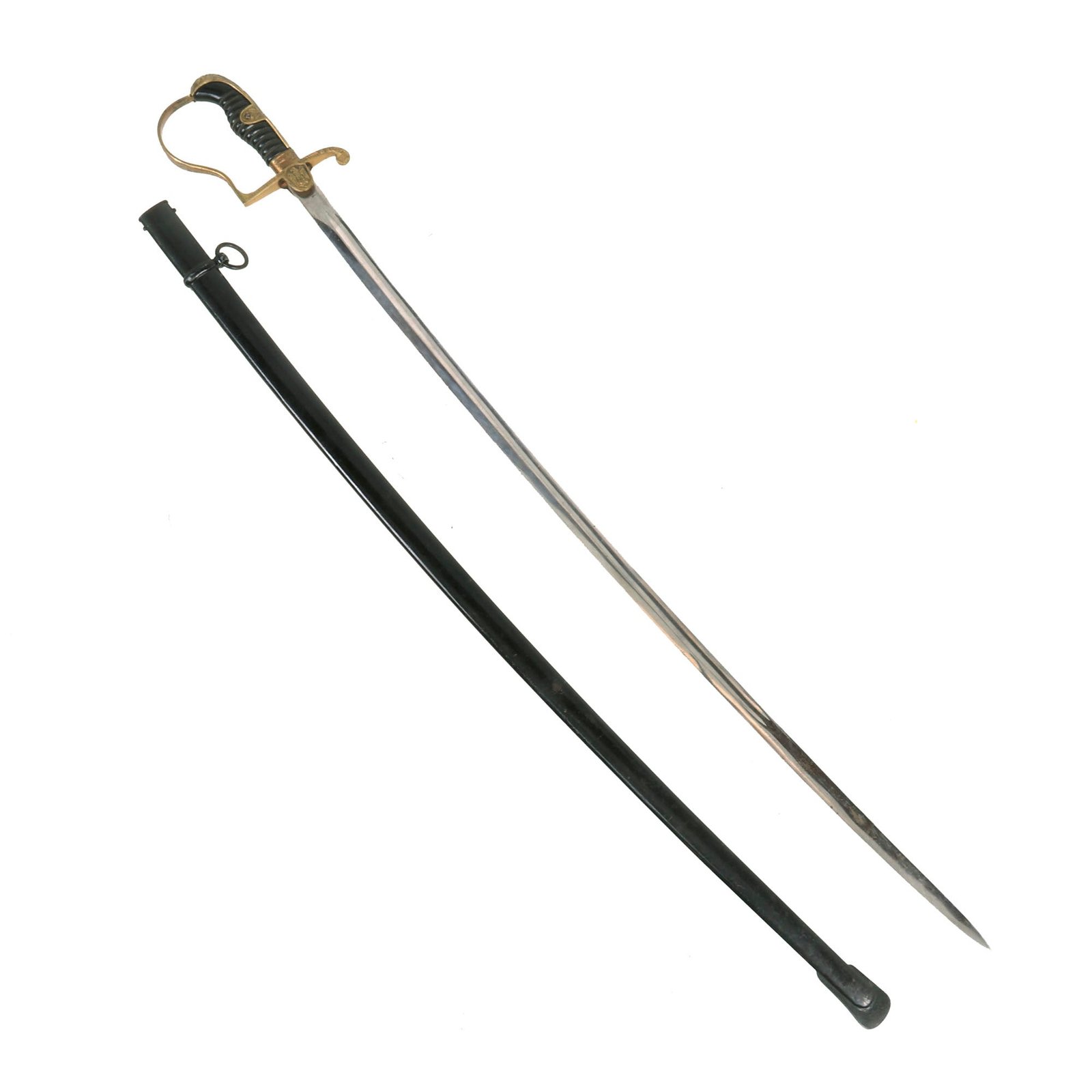 Buy Original German WWII Officer's Dove Head Sword by ALCOSO of Solingen with Scabbard - circa 1940 - 1943 | Original Firearms Antique For Sale