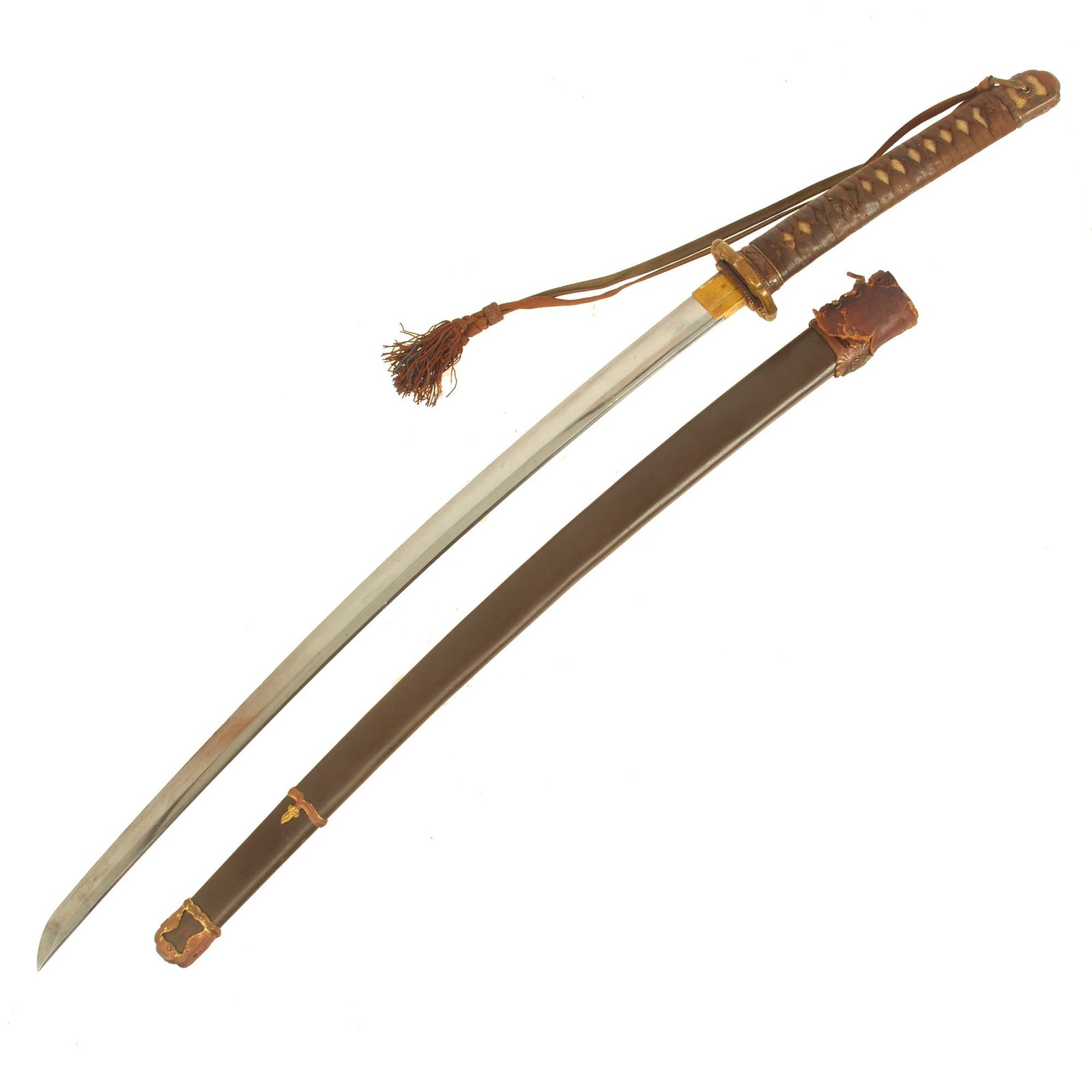 Buy Original WWII Japanese Army Officer Type 98 Shin-Gunto Handmade Katana Sword with Steel Scabbard & Tassel | Original Firearms Antique For Sale