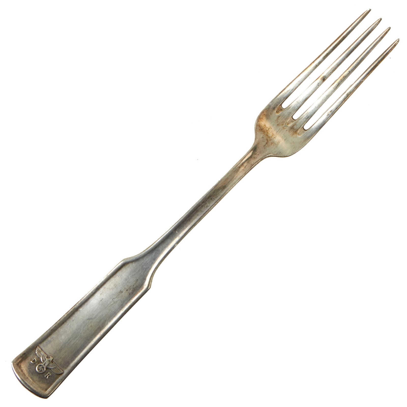 Buy Original German WWII Silver Dinner Fork from Reichsmarschall Hermann Göring's Deutsches Reichsbahn Train Dining Car | Original Firearms Antique For Sale
