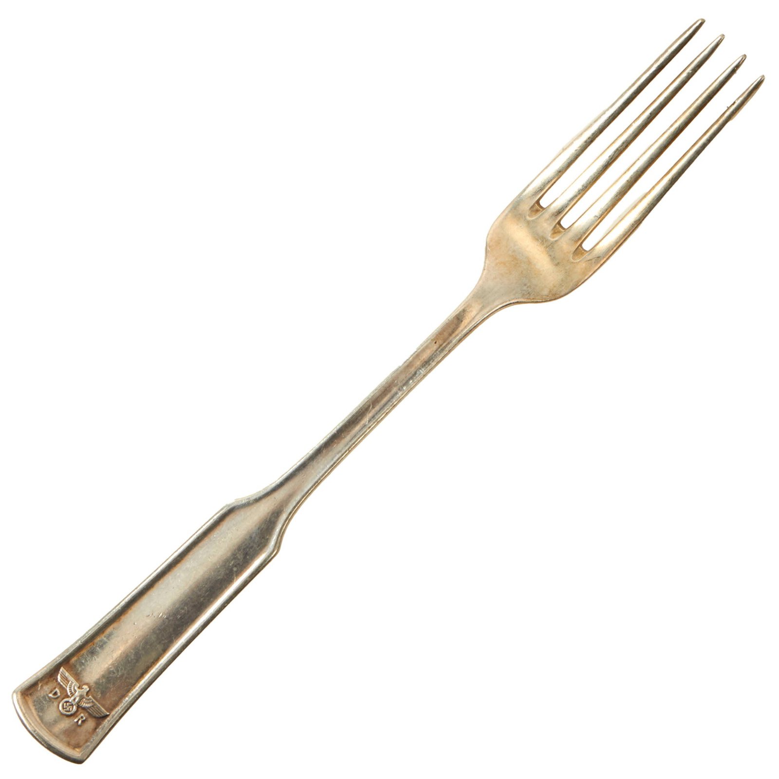 Buy Original German WWII Silver Fork from Reichsmarschall Hermann Göring's Deutsches Reichsbahn Train Dining Car | Original Firearms Antique For Sale