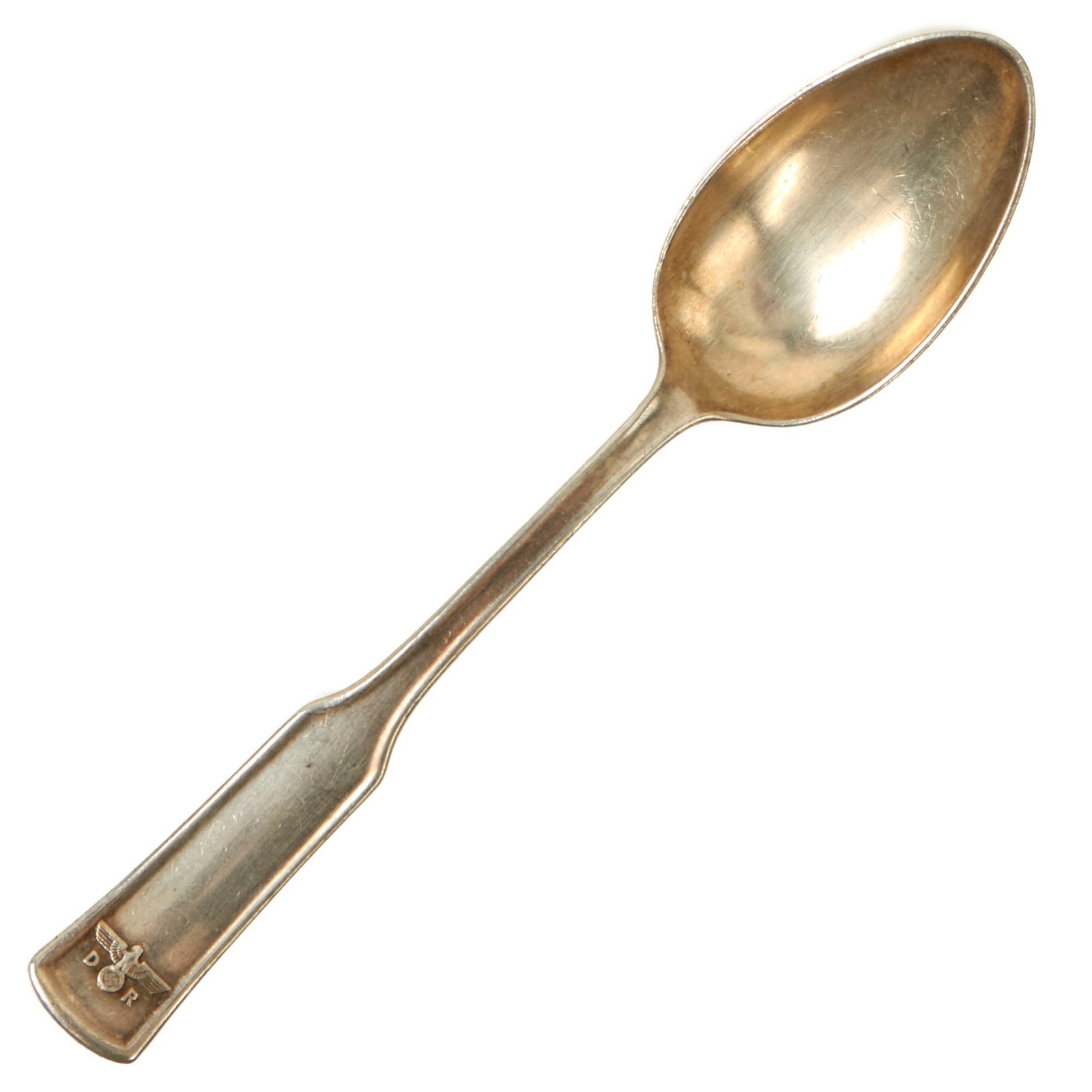 Buy Original Rare German WWII Silver Teaspoon from Reichsmarschall Hermann Göring's Deutsches Reichsbahn Dining Car | Original Firearms Antique For Sale