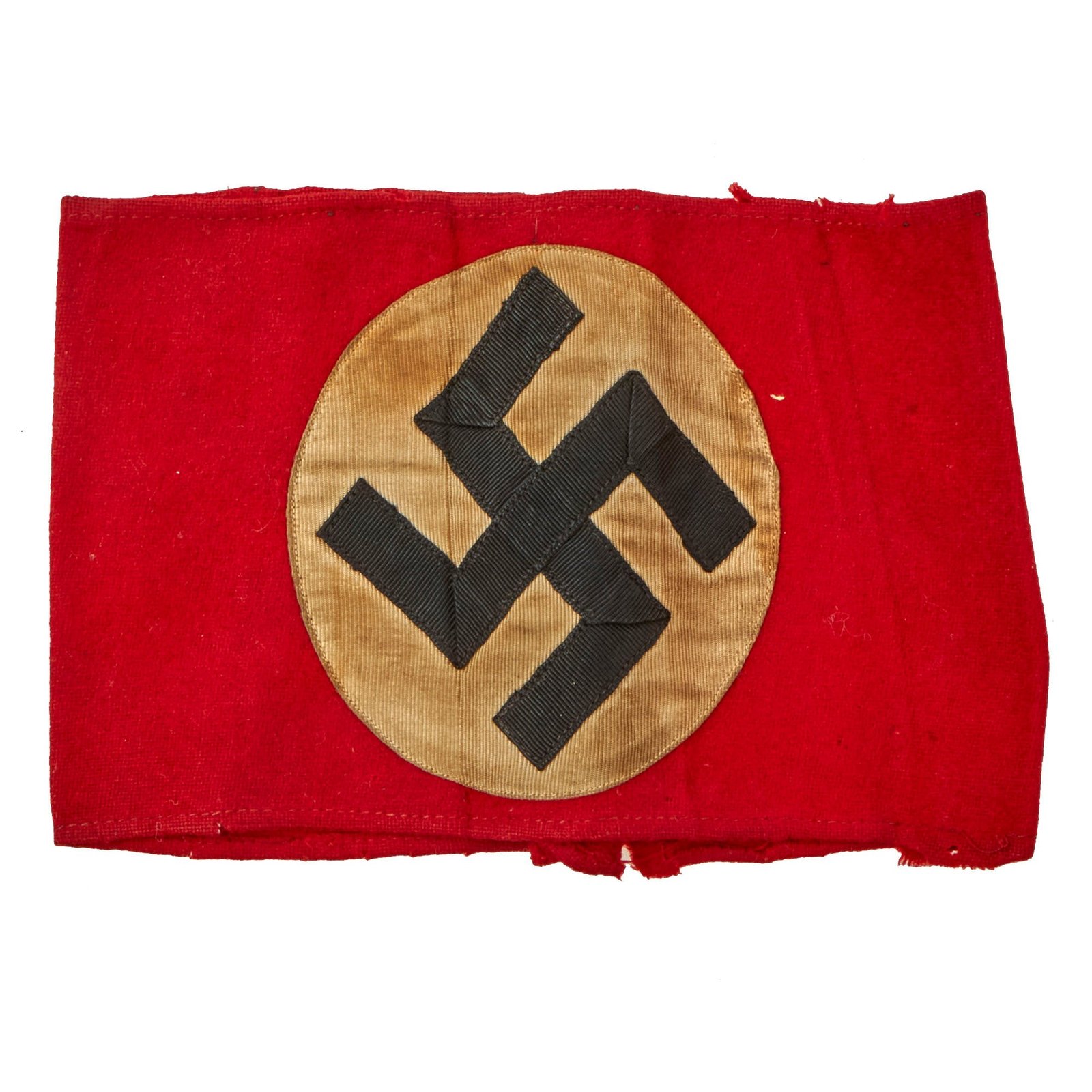 Buy Original German Early WWII NSDAP / SA Multi-piece Wool Felt & Rayon Armband - Service Used | Original Firearms Antique For Sale