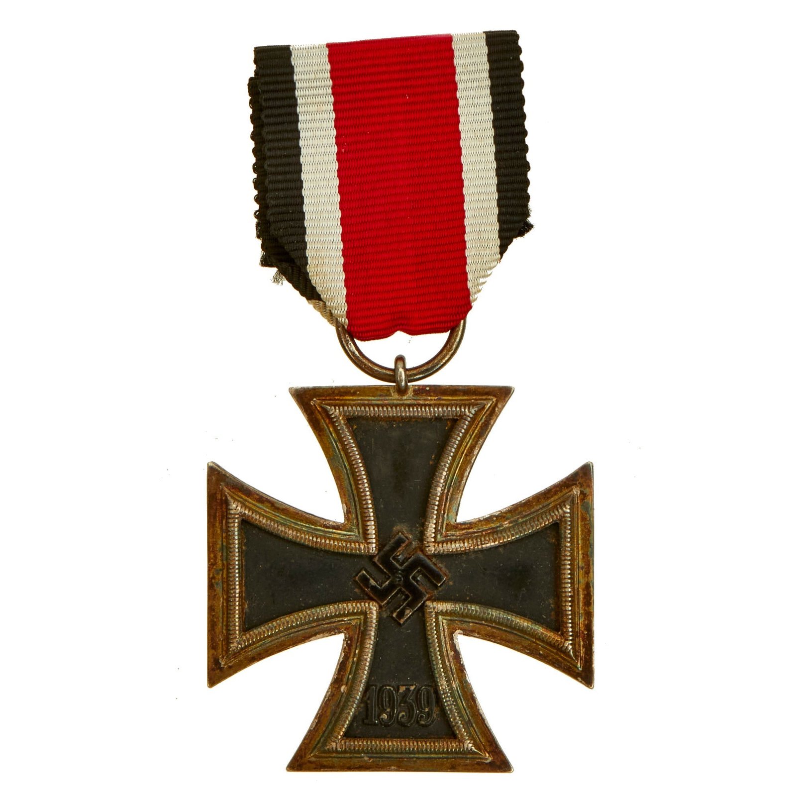 Buy Original German WWII Wehrmacht Iron Cross 2nd Class 1939 with Ribbon - Unmarked - EKII | Original Firearms Antique For Sale