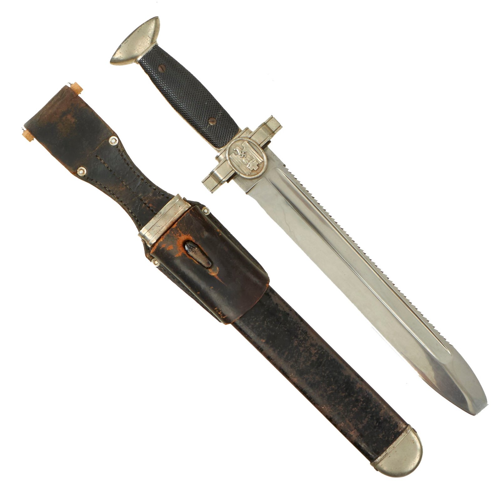 Buy Original German WWII DRK Red Cross EM/NCO Hewer with Scabbard & Leather Frog - Deutsches Rotes Kreuz | Original Firearms Antique For Sale
