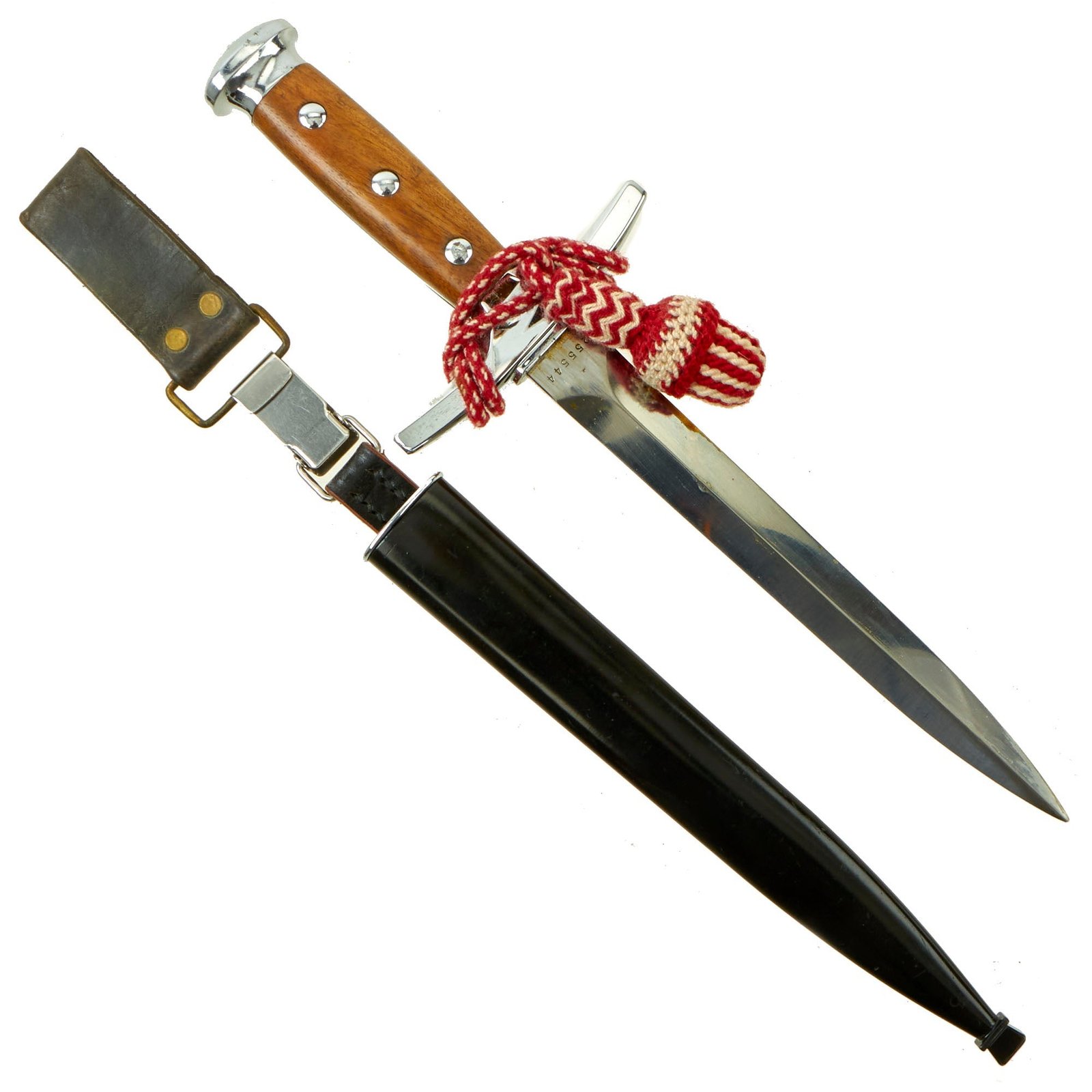 Buy Original WWII Swiss Model 1943 Officer's Dagger by Elsener Schwyz with Scabbard & Portepee | Original Firearms Antique For Sale