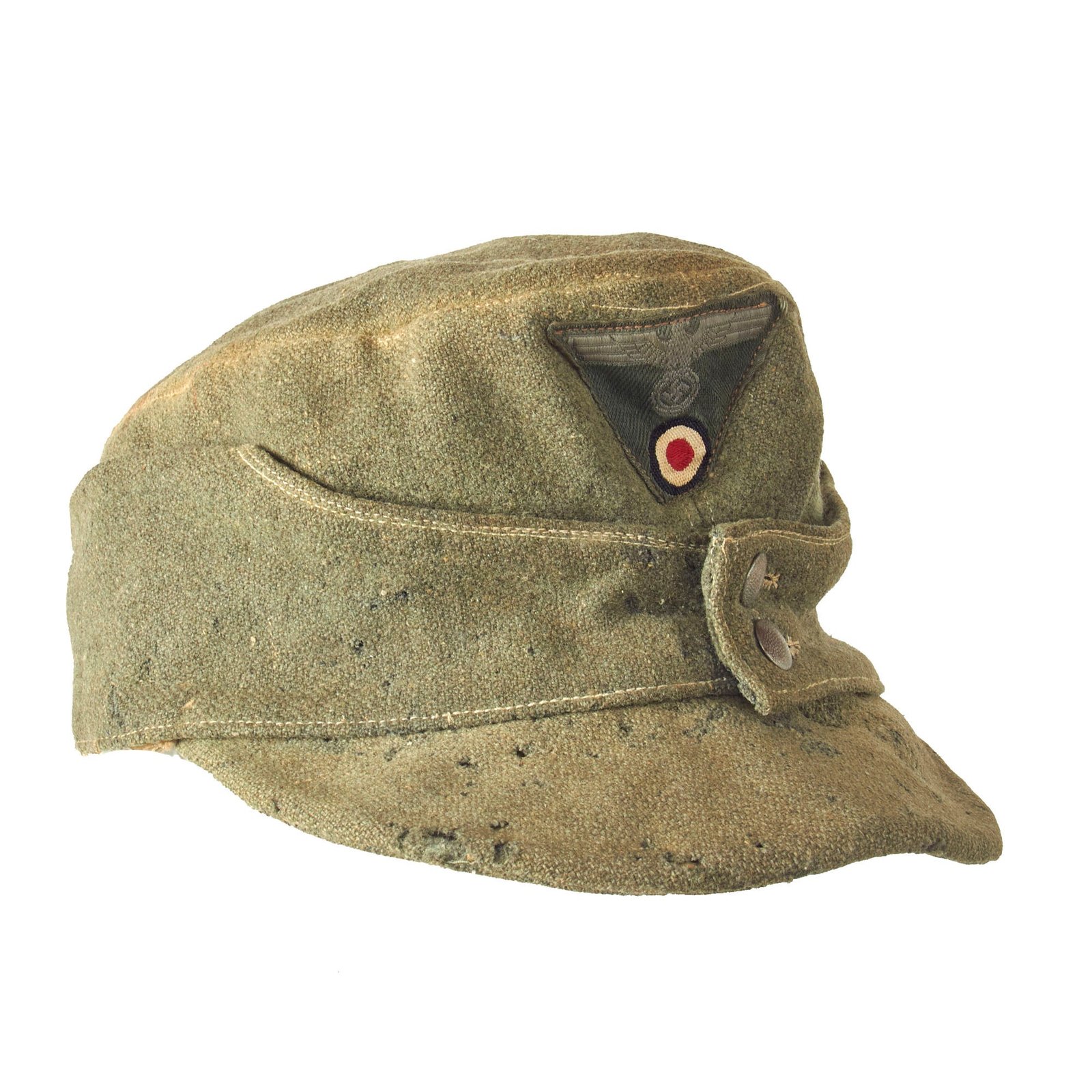 Buy Original German WWII Service Worn M43 Heer Army Feldmütze Field Cap - Size 60 | Original Firearms Antique For Sale