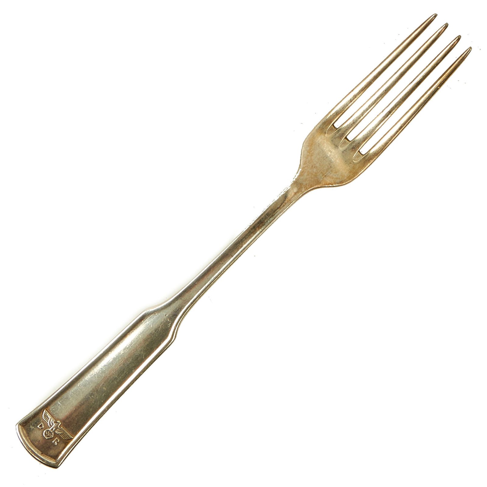 Buy Original Rare German WWII Silver Fork from Reichsmarschall Hermann Göring's Deutsches Reichsbahn Dining Car | Original Firearms Antique For Sale