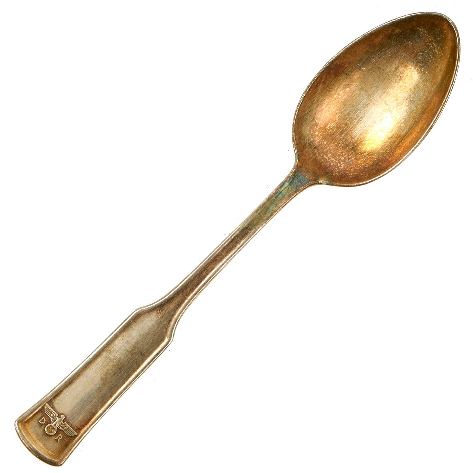 Buy Original Rare German WWII Silver Teaspoon from Reichsmarschall Hermann Göring's Deutsches Reichsbahn Dining Car | Original Firearms Antique For Sale