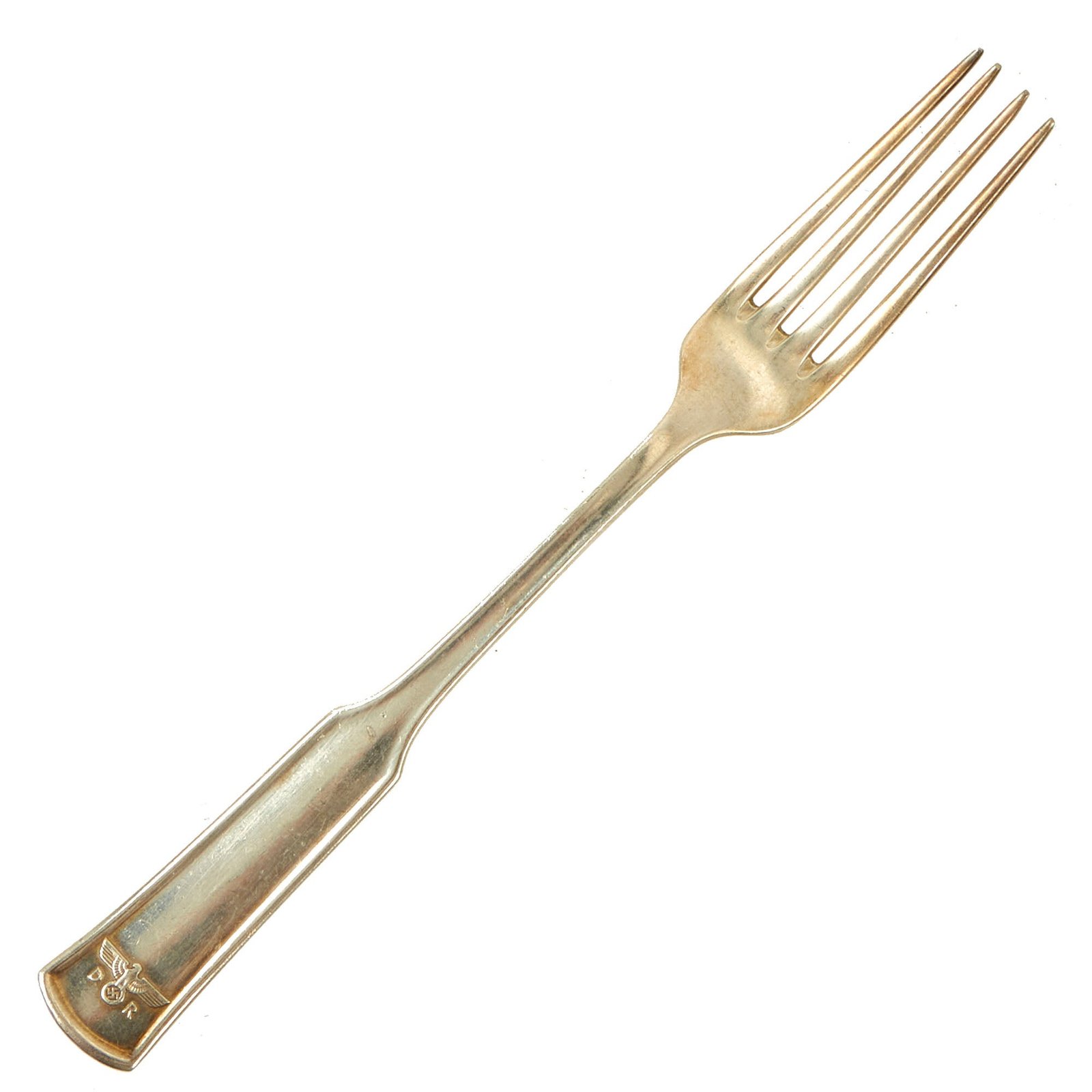 Buy Original Rare German WWII Silver Fork from Reichsmarschall Hermann Göring's Deutsches Reichsbahn Dining Car | Original Firearms Antique For Sale