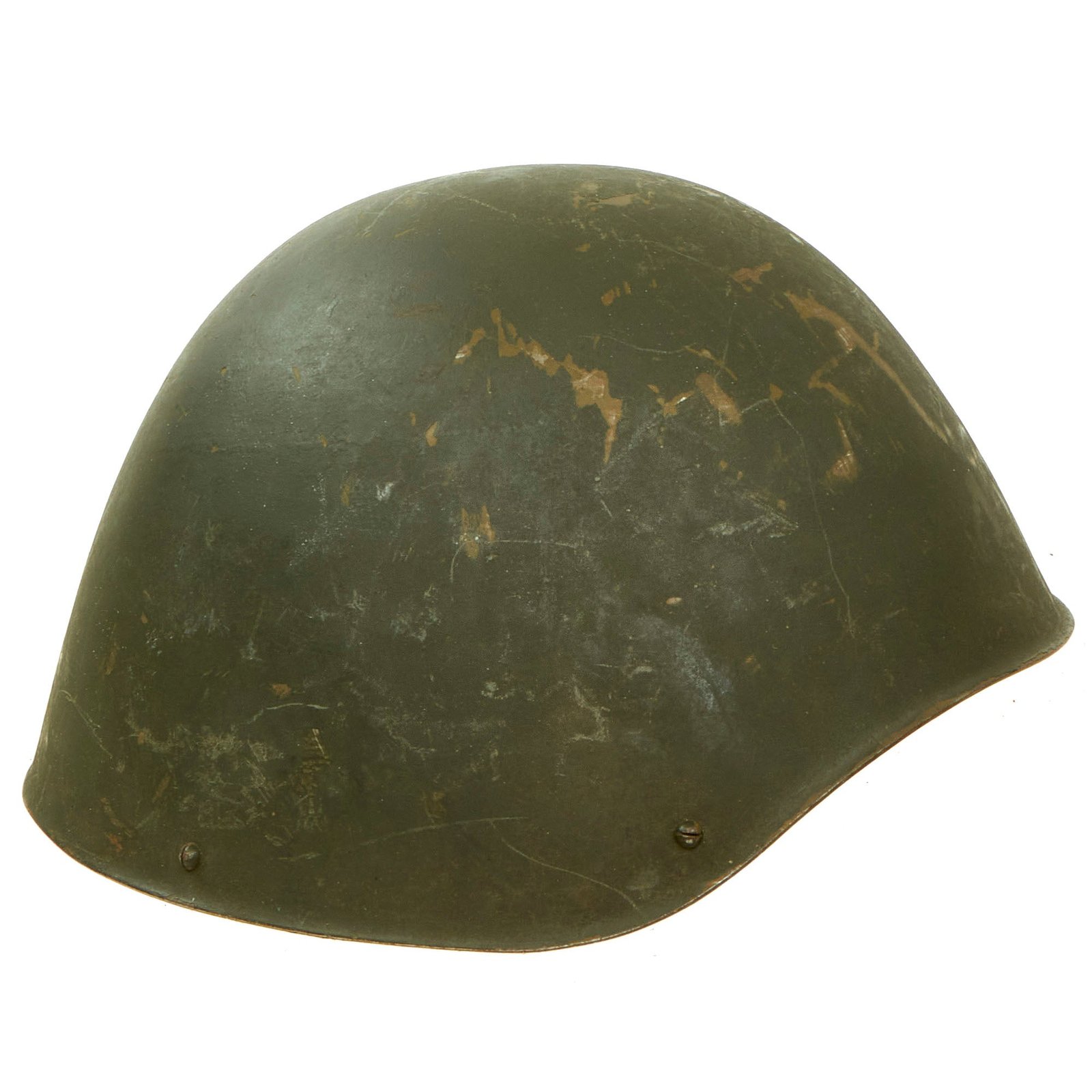 Buy Original WWII Greek Armed Forces M1934/39 Helmet in Correct Wartime Configuration - ΕΛΛΗΝΙΚΟΣ ΣΤΡΑΤΟΣ - Size 57 | Original Firearms Antique For Sale