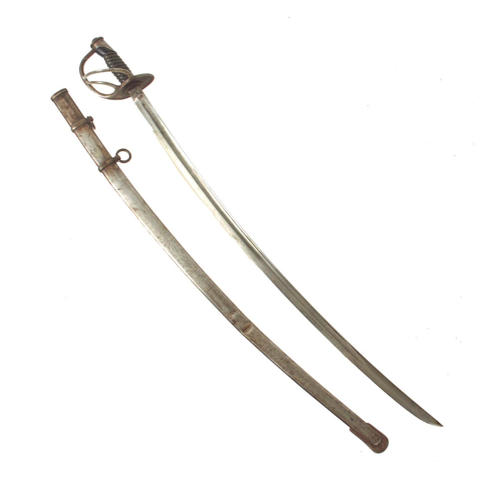 Buy Original U.S. Model 1906 Light Cavalry Saber with Scabbard by Ames Sword Company - Dated 1906 | Original Firearms Antique For Sale
