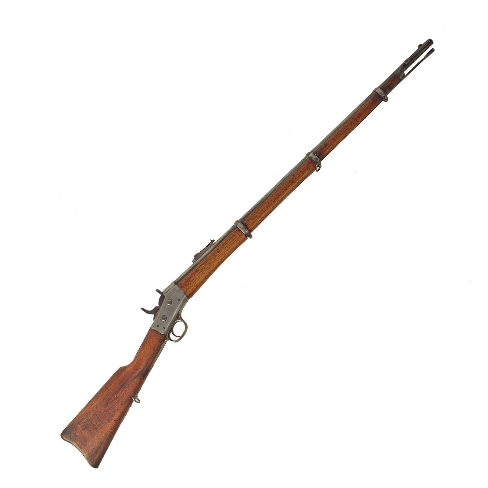 Buy Original U.S. Remington Rolling Block Model 1869 Egyptian Contract Rifle with Worn Patent Markings | Original Firearms Antique For Sale
