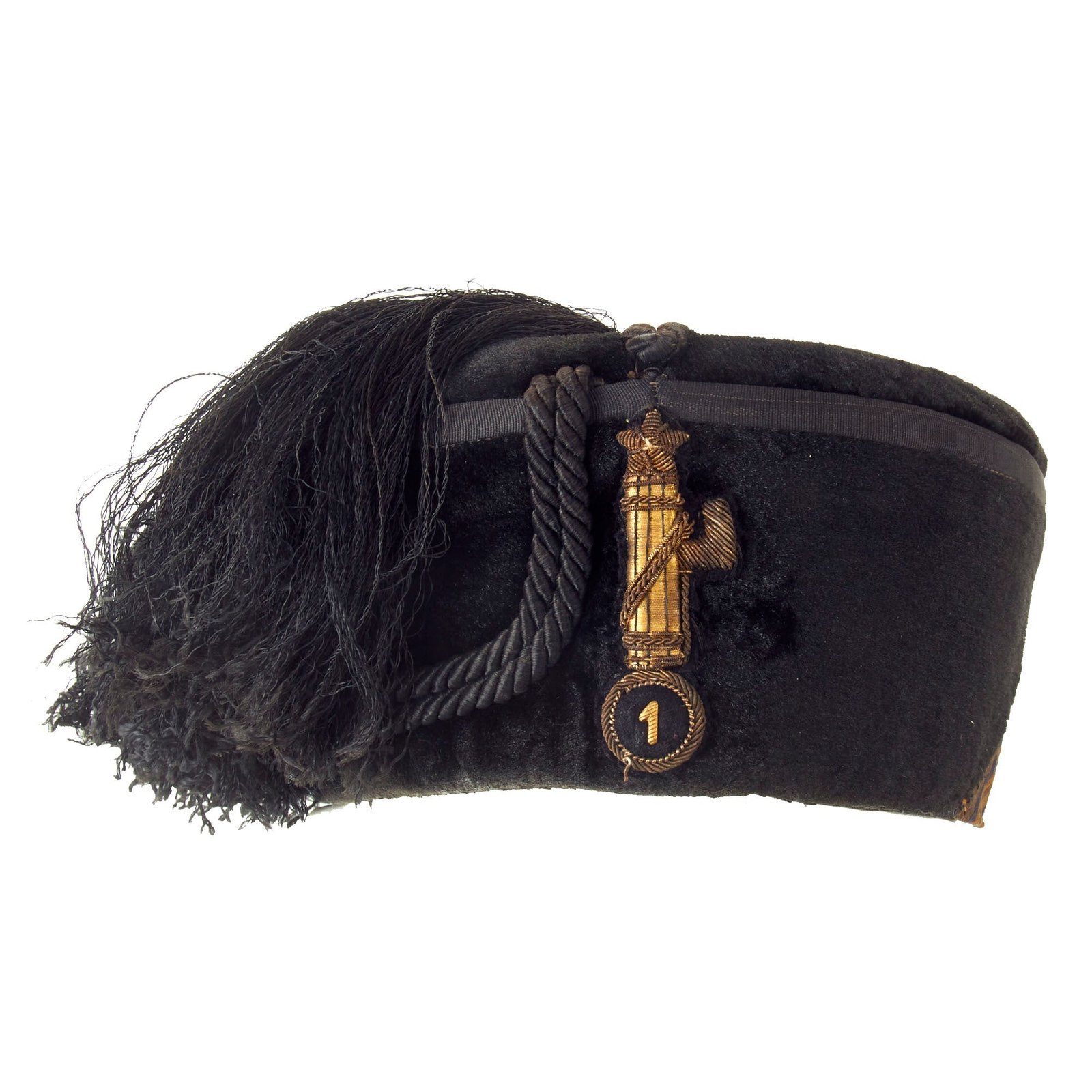 Buy Original WWII Italian Black Shirt MVSN Fascist Captain’s Fez For The 1st CC.NN. Division "23 Marzo" | Original Firearms Antique For Sale