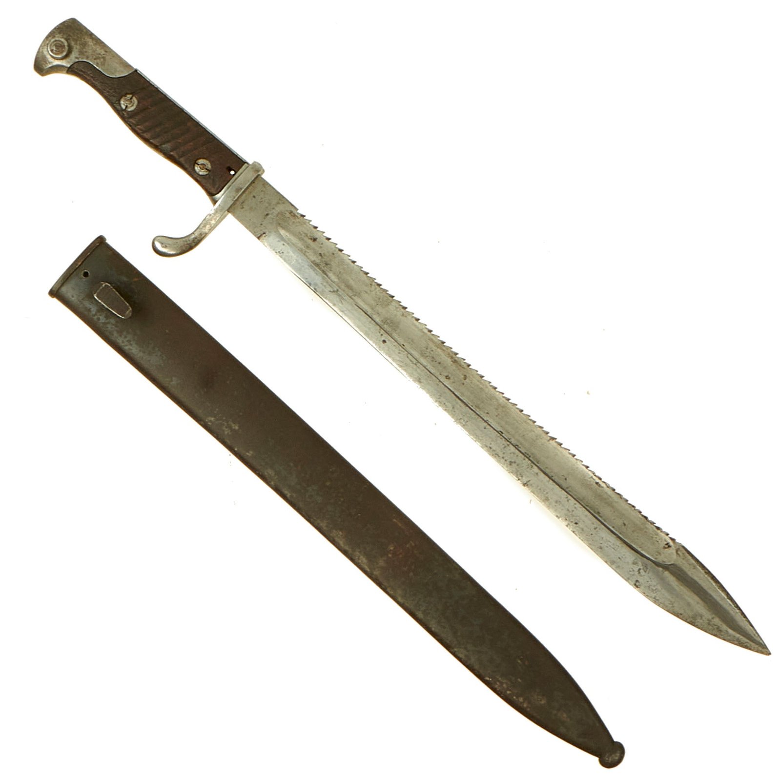 Buy Original German WWI M1898/05 n/A Butcher Bayonet by Weyersberg Kirschbaum & Cie with Scabbard - Dated 1916 | Original Firearms Antique For Sale
