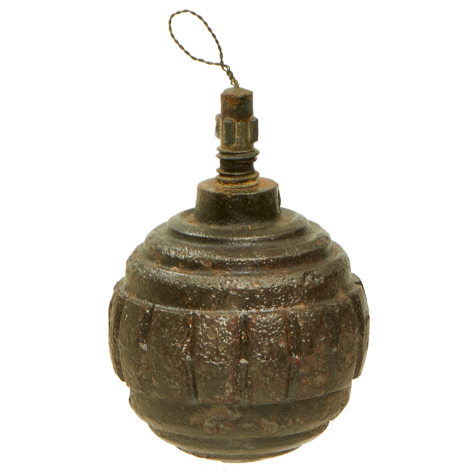 Buy Original German WWI Model 1915 n/A Ball Hand Fragmentation Inert Grenade - Kugelhandgranate | Original Firearms Antique For Sale