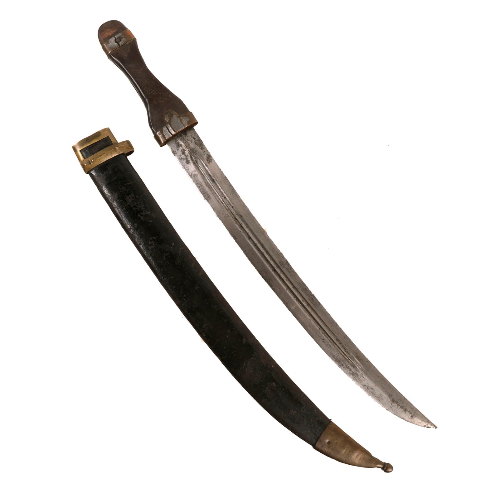 Buy Original WWI Imperial Russian Izhevsk Arsenal Marked M1907 "Bebut" Artillery Kindjal Short Sword with Scabbard | Original Firearms Antique For Sale