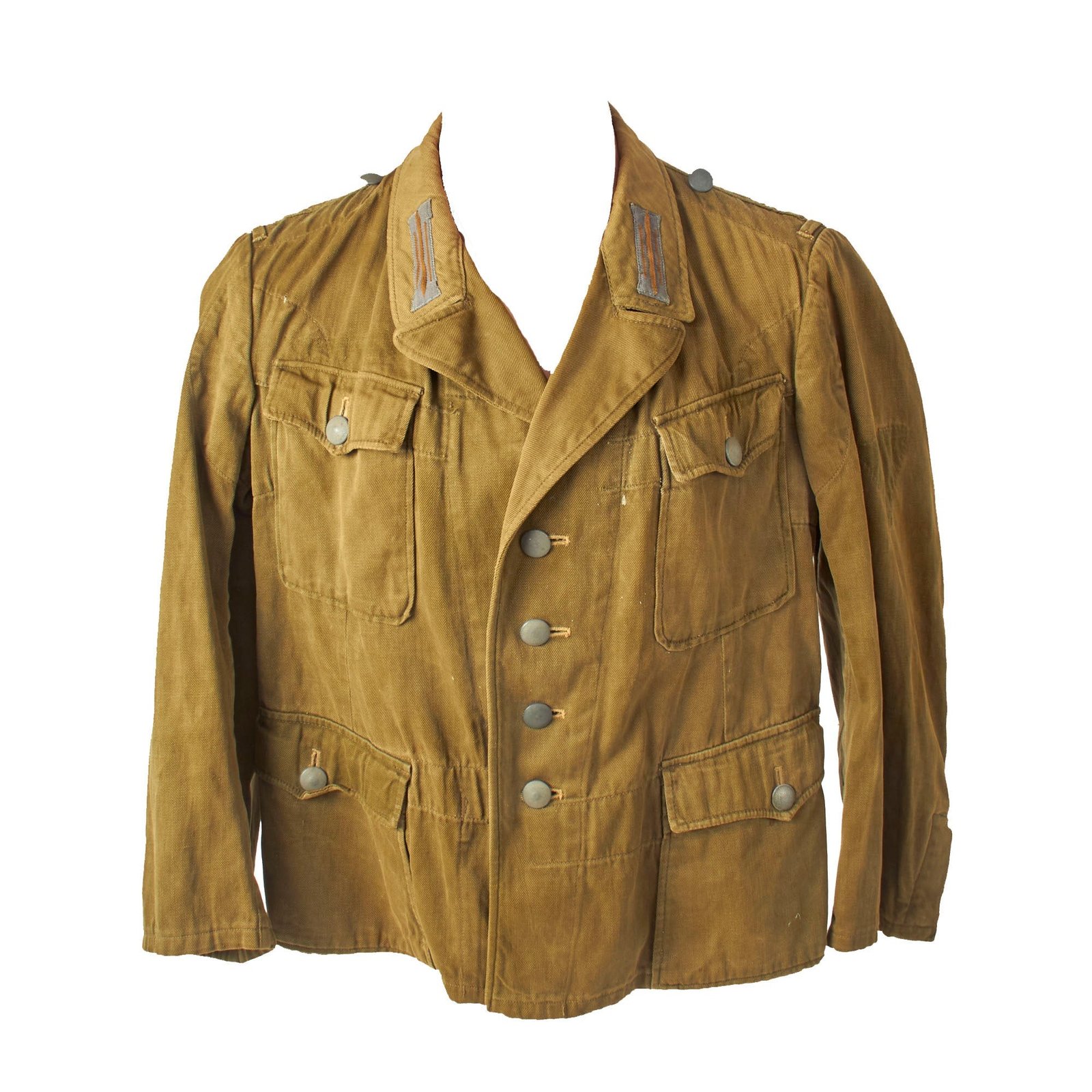 Buy Original German WWII Afrikakorps Olive Green M43 Heer Army Enlisted Tunic - dated 1943 | Original Firearms Antique For Sale