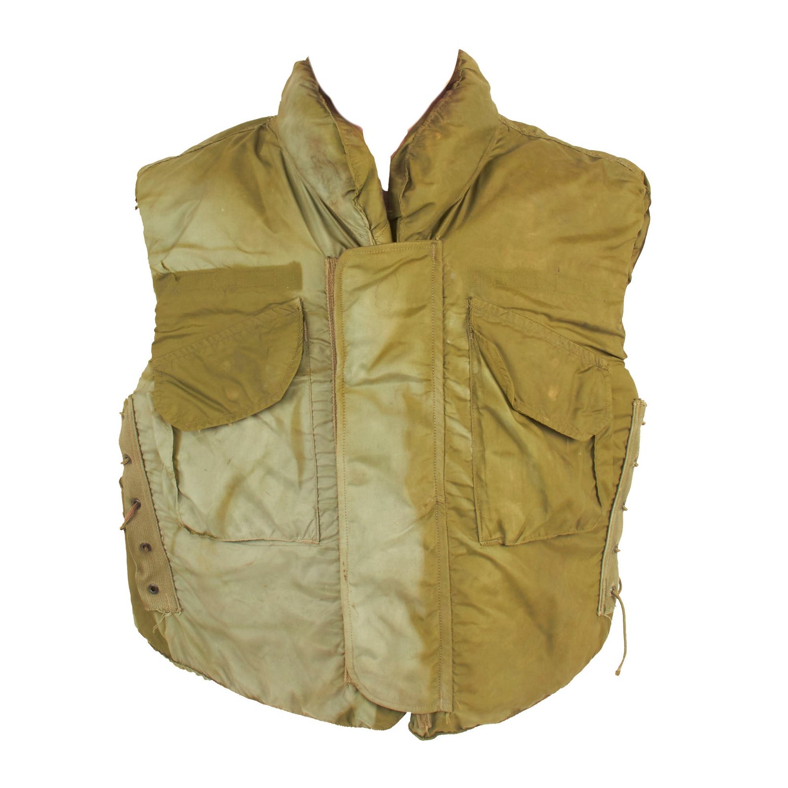 Buy Original U.S. Vietnam War Era Service Used M69 Flak Vest Body Armor in Size Medium | Original Firearms Antique For Sale