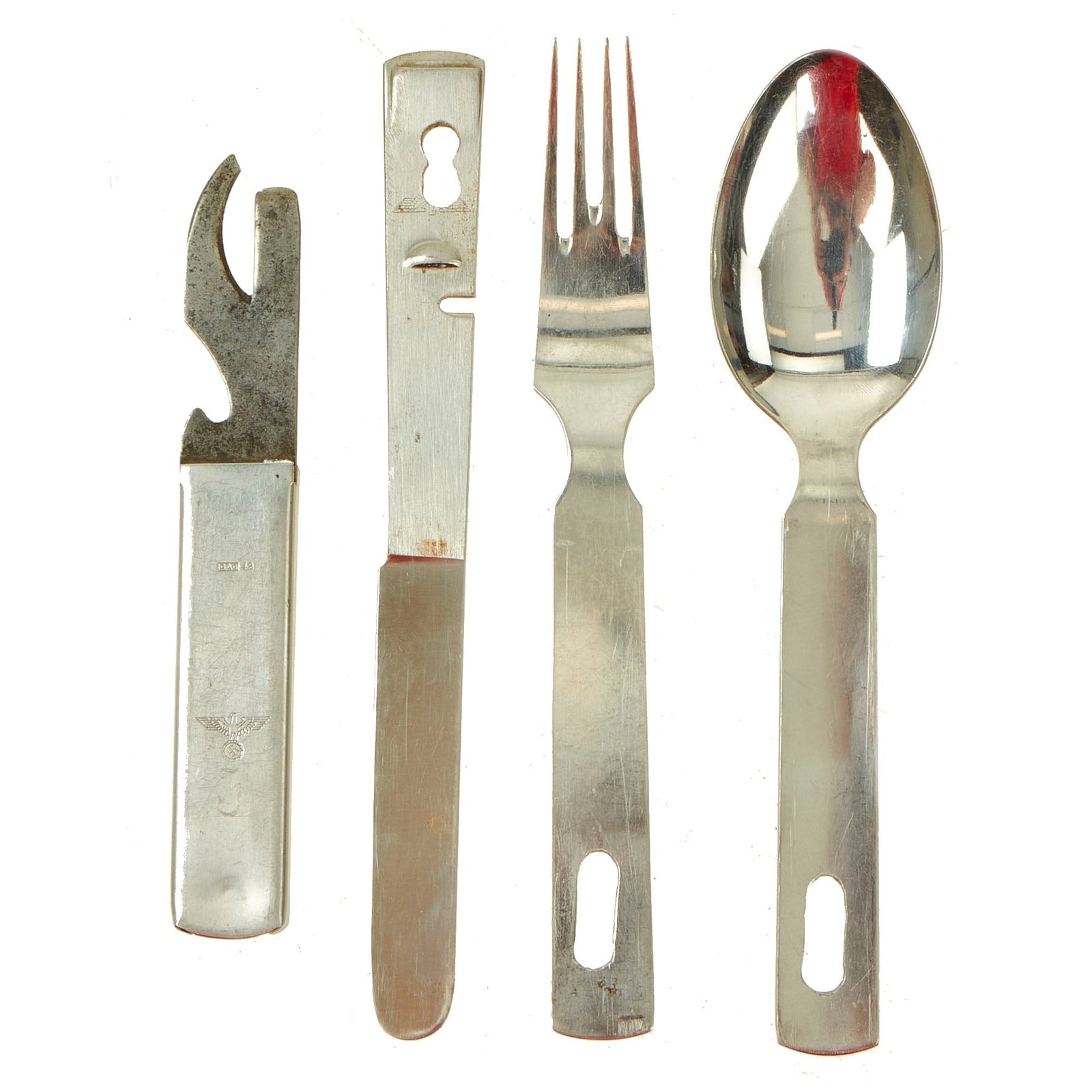 Buy Original German WWII Mess Kit Utensil Set by Gustav Auerswald - dated 1941 & 1942 | Original Firearms Antique For Sale