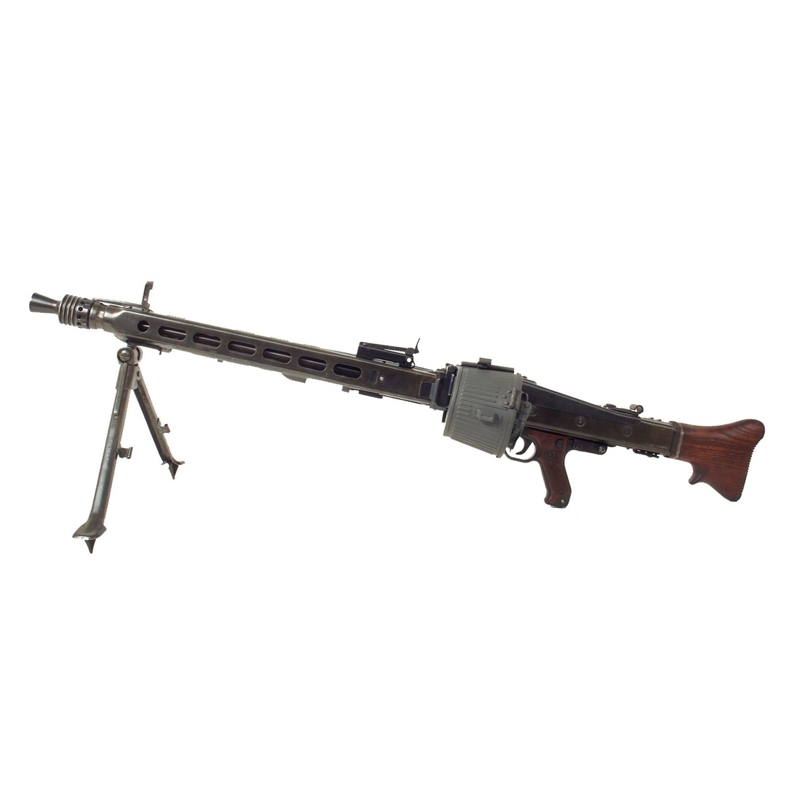 Buy Original German WWII MG 42 Display Machine Gun with Basket Belt Carrier and Bipod | Original Firearms Antique For Sale